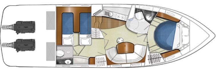 Manufacturer Provided Image: Focus Power 44 2 Cabin Layout Plan