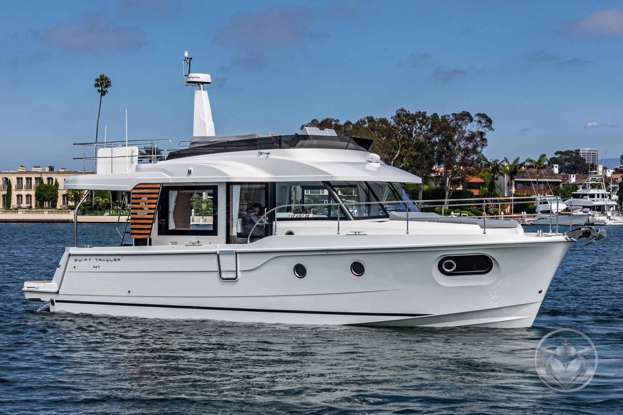 2026 Beneteau Swift Trawler 41 Fly #BT239G inventory image at Sun Country Marine Group, Newport Beach