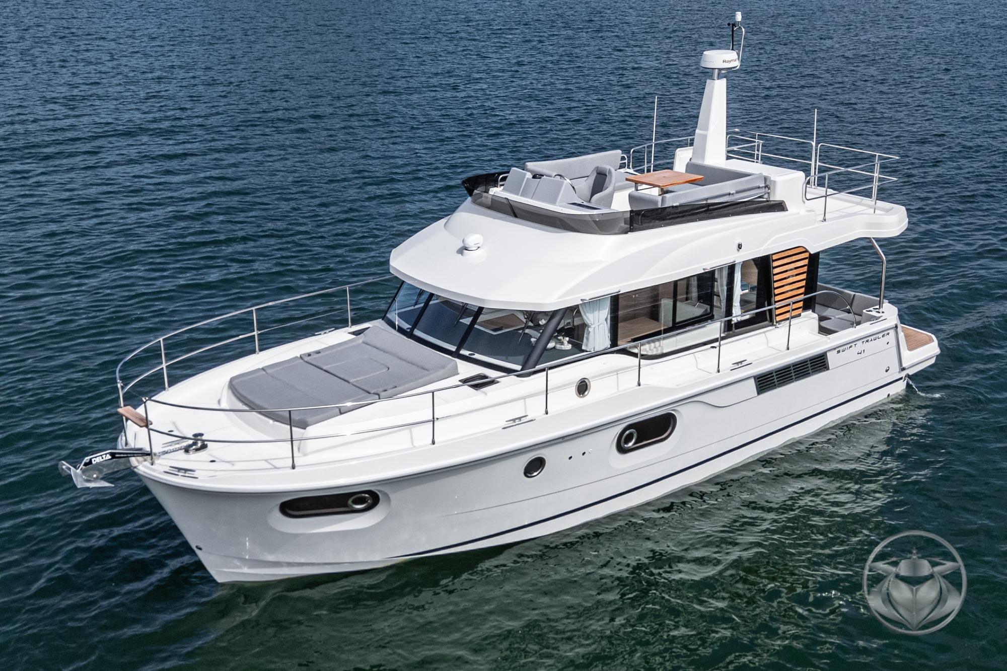2026 Beneteau Swift Trawler 41 Fly #BT239G inventory image at Sun Country Marine Group, Newport Beach