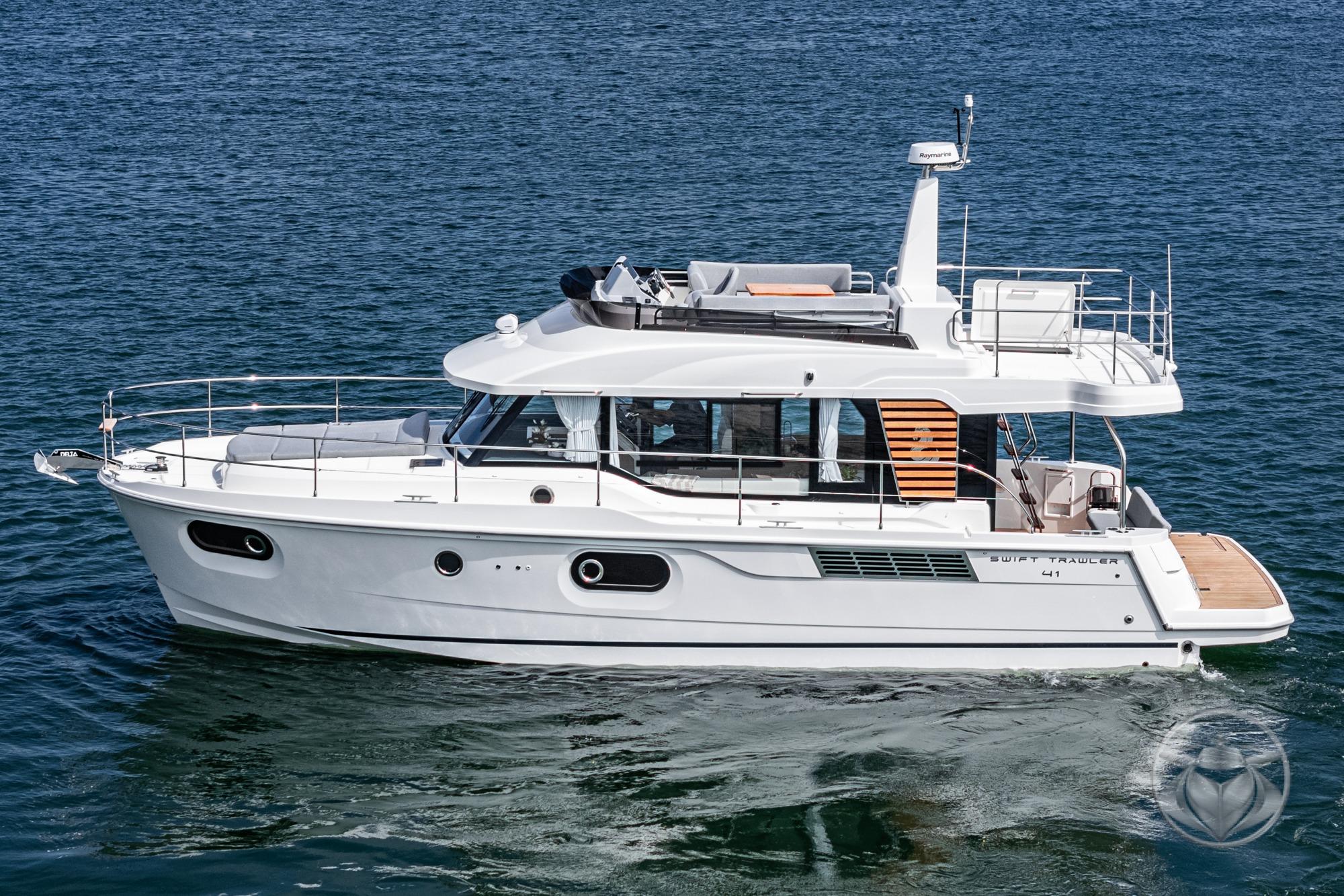 2026 Beneteau Swift Trawler 41 Fly #BT239G inventory image at Sun Country Marine Group, Newport Beach