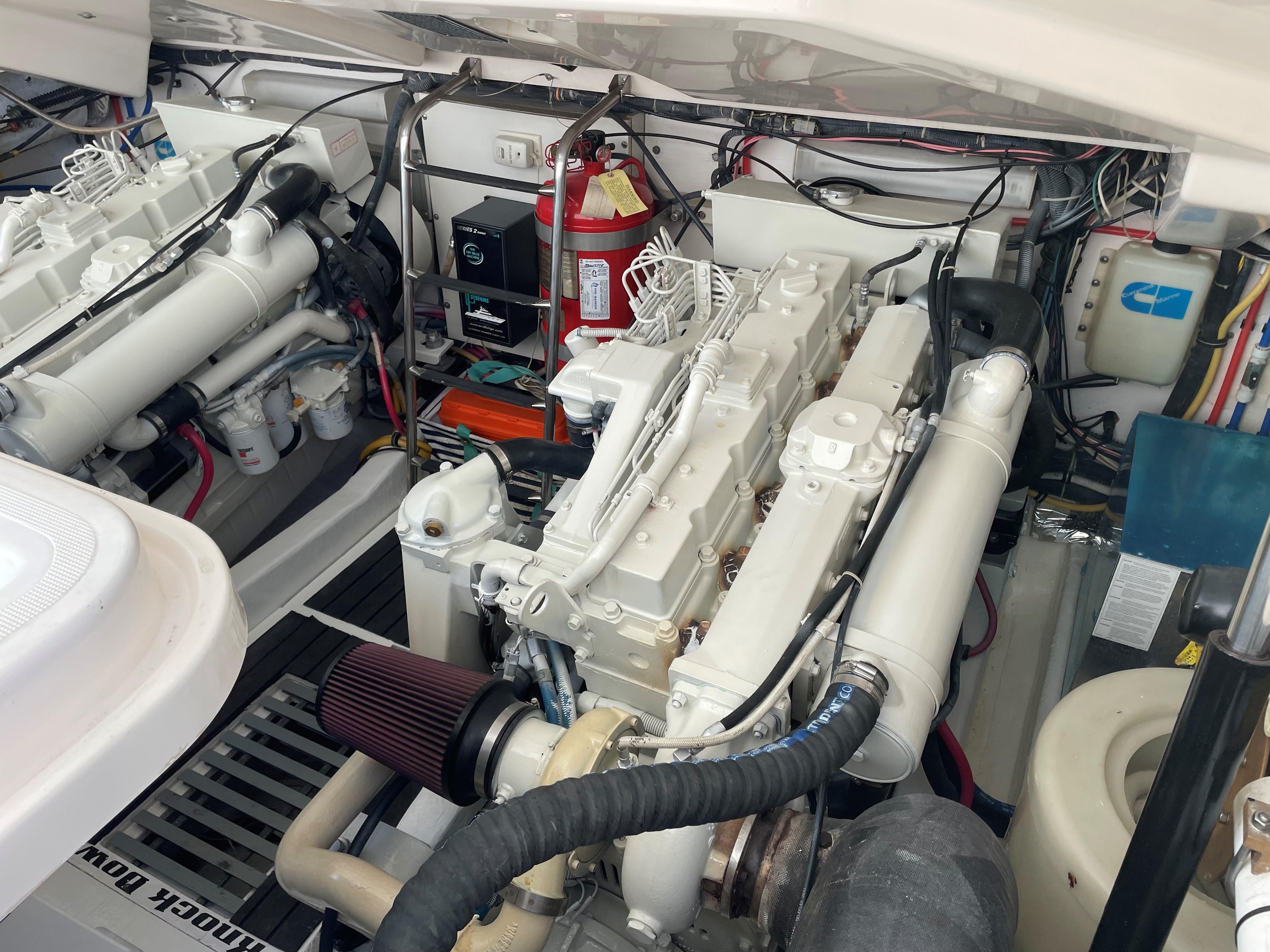 Tiara 38 Express Knock Down - Engine Room