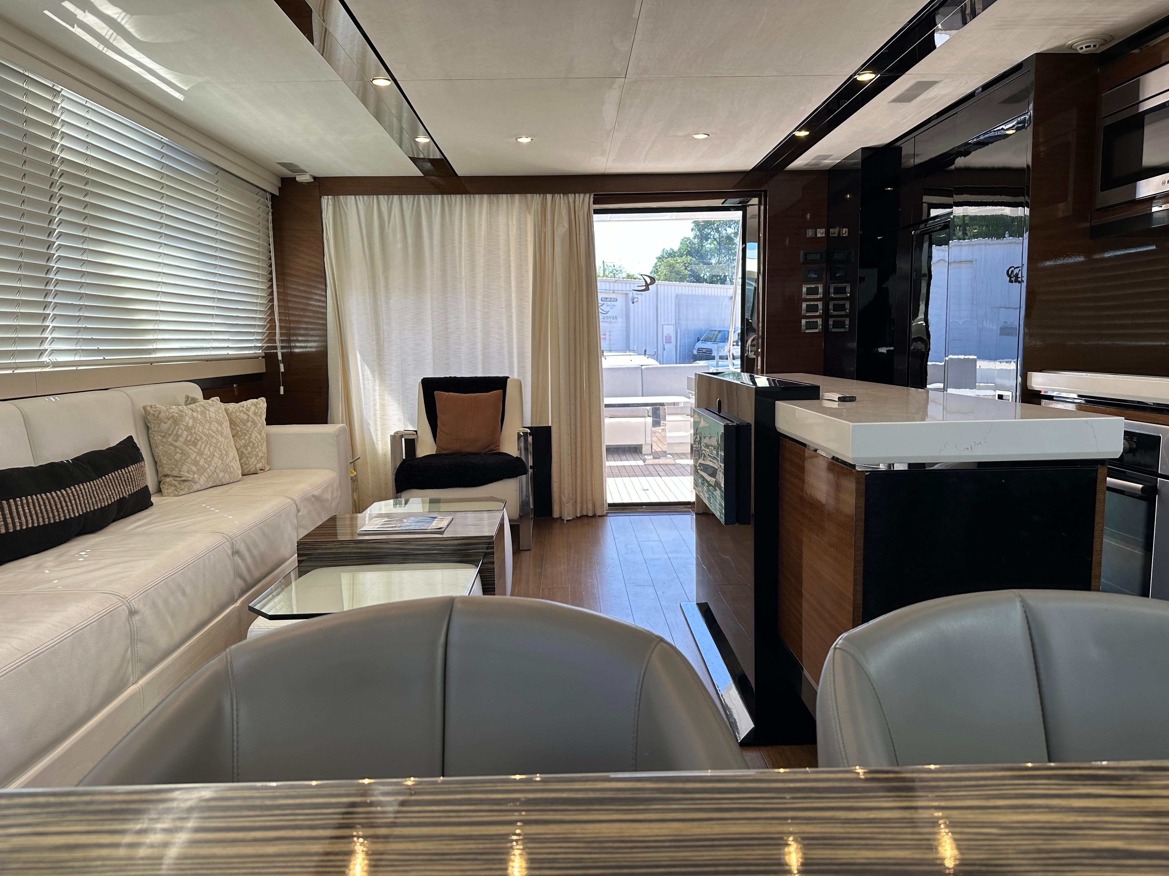 Cheoy Lee-Alpha 87 Express Sportbridge 2014-BBELLA FL-US-Luxurious interior of 2014 Cheoy Lee Alpha 87 Express Sportbridge yacht.-9807207 | Thumbnail
