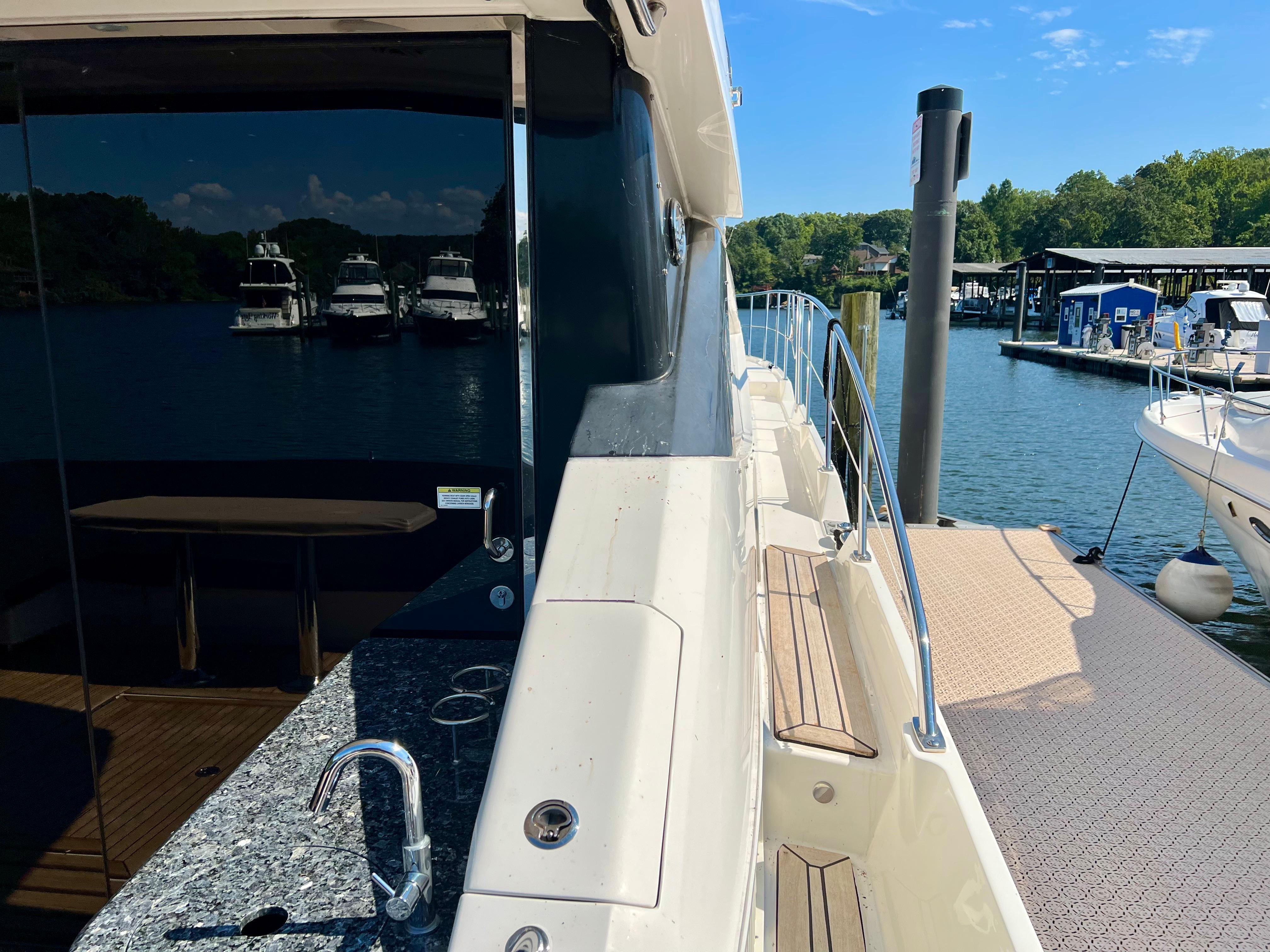 Yacht Controller cover, teak side decks