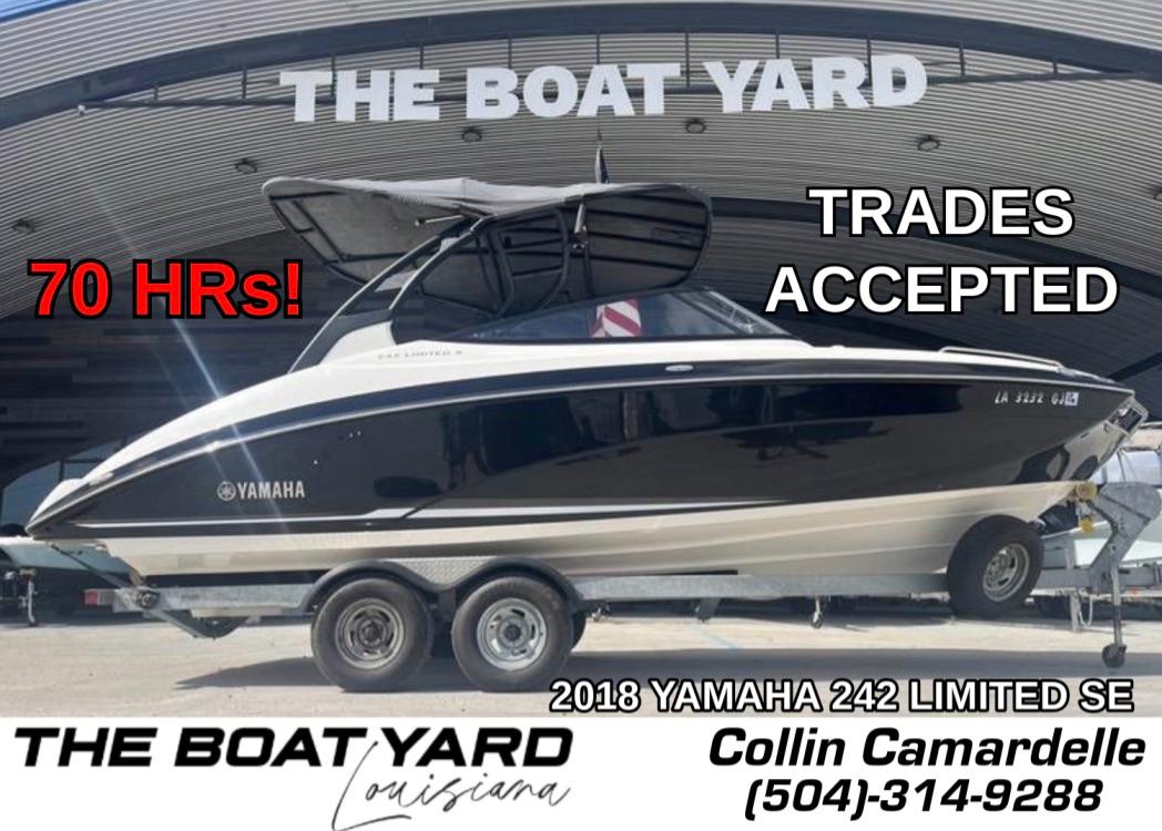 2018 Yamaha 242 Limited S E-Series boat for sale at The Boat Yard, trades accepted.
