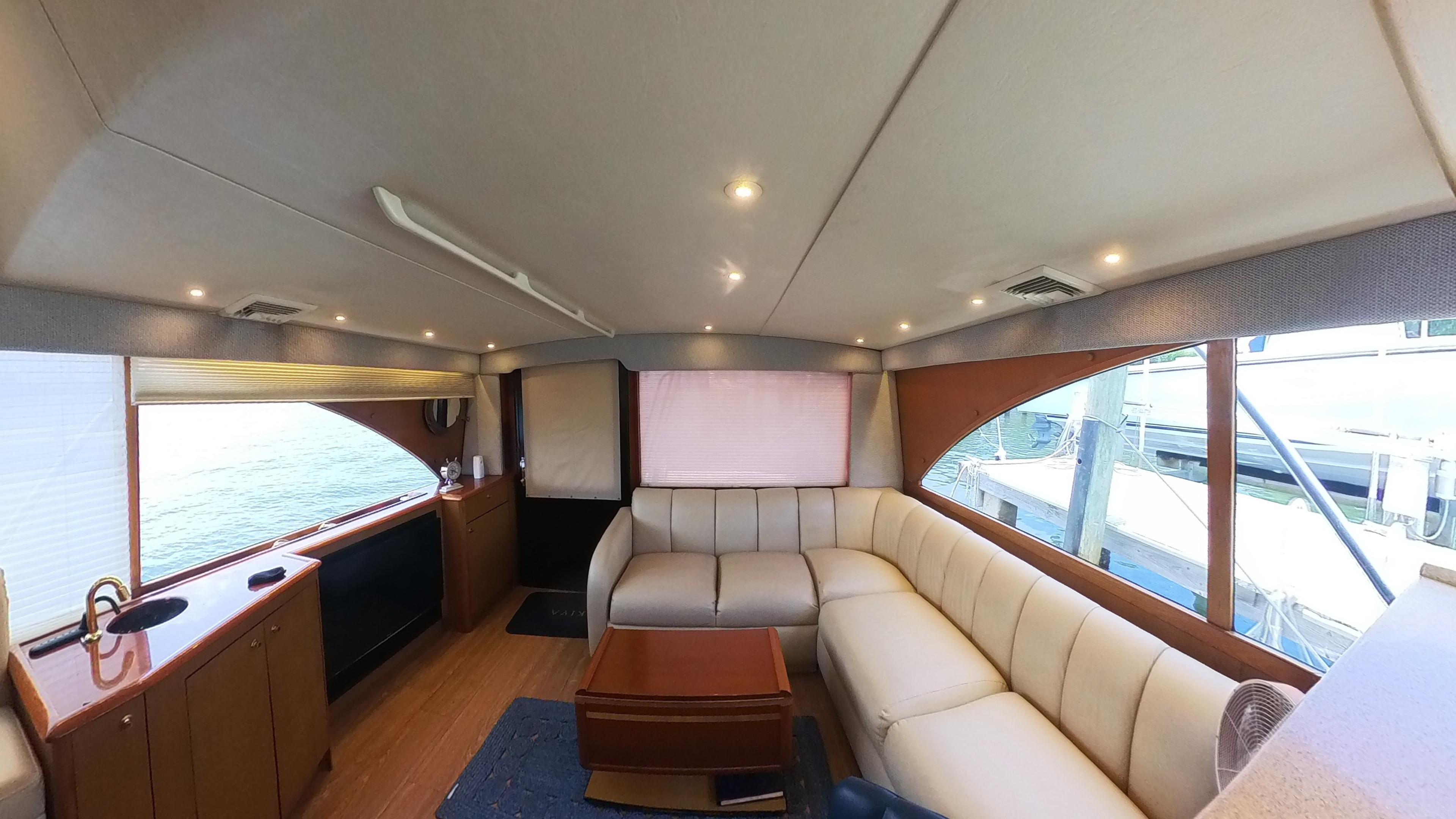 Ocean Yachts-52 SUPER SPORT 2002-No Name SC-US-Luxurious interior of 2002 Ocean Yachts 52 Super Sport with plush seating and elegant design.-9557435 | Thumbnail