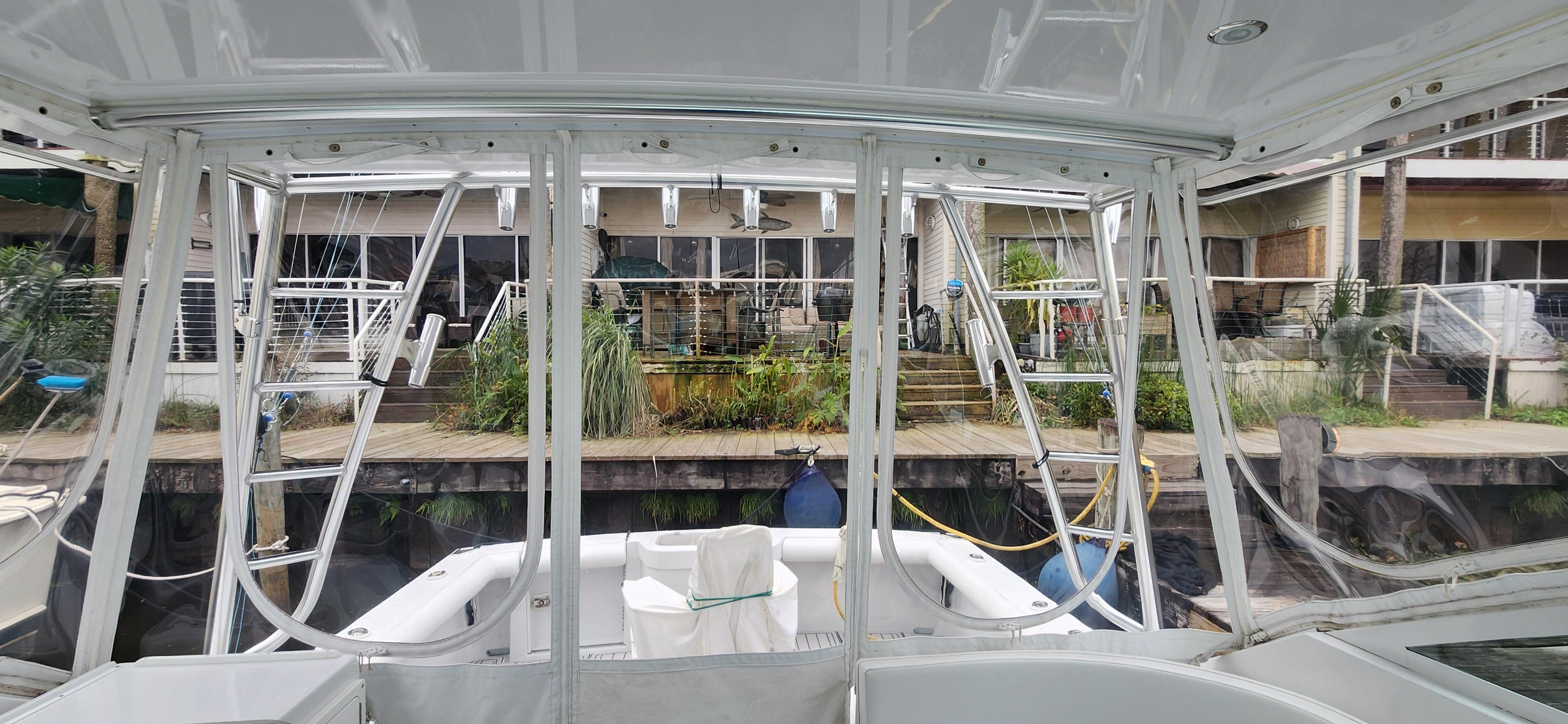 Cabo-35 Express 1995 -AL-US-1995 Cabo 35 Express boat interior with marina view.-9547451 | Thumbnail