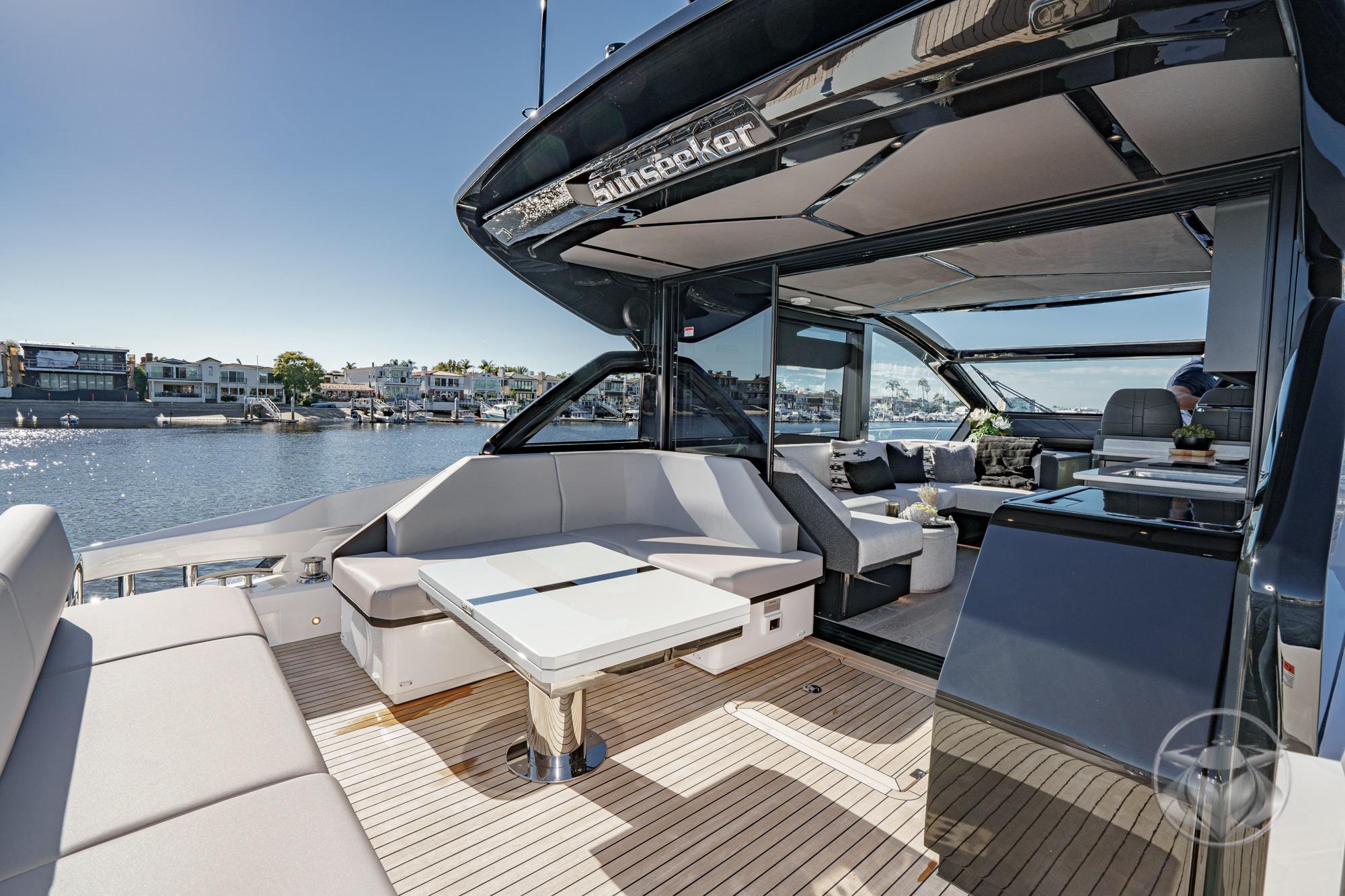 2026 Sunseeker Predator 55 #SS766 inventory image at Sun Country Yachts, Newport Marina