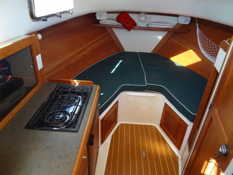 View of cabin from companionway