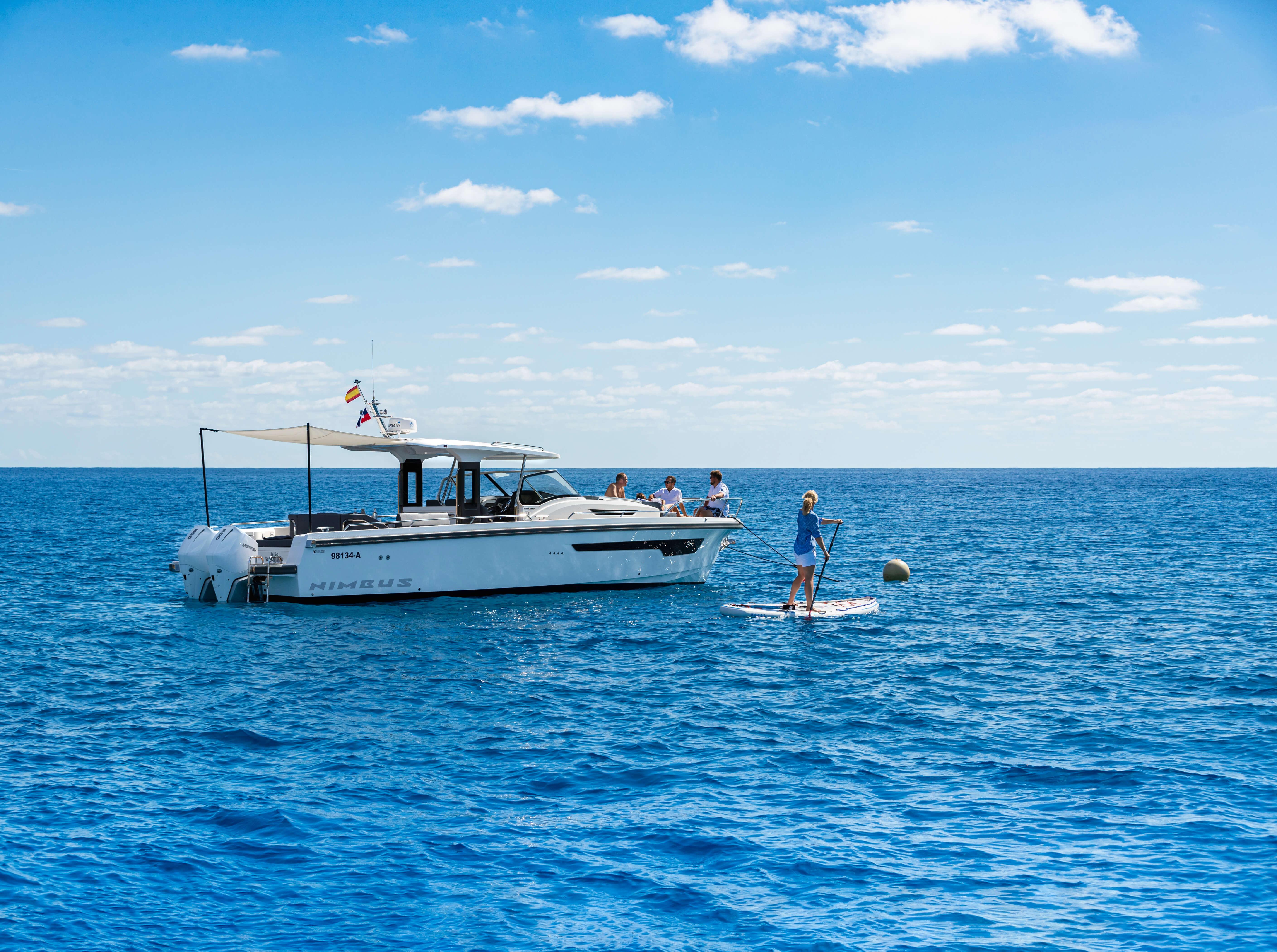 Nimbus Tender 11- Starboard Profile on the water