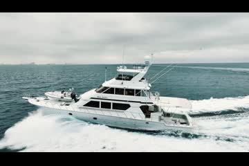 Hatteras 90 Enclosed Sports Fish video