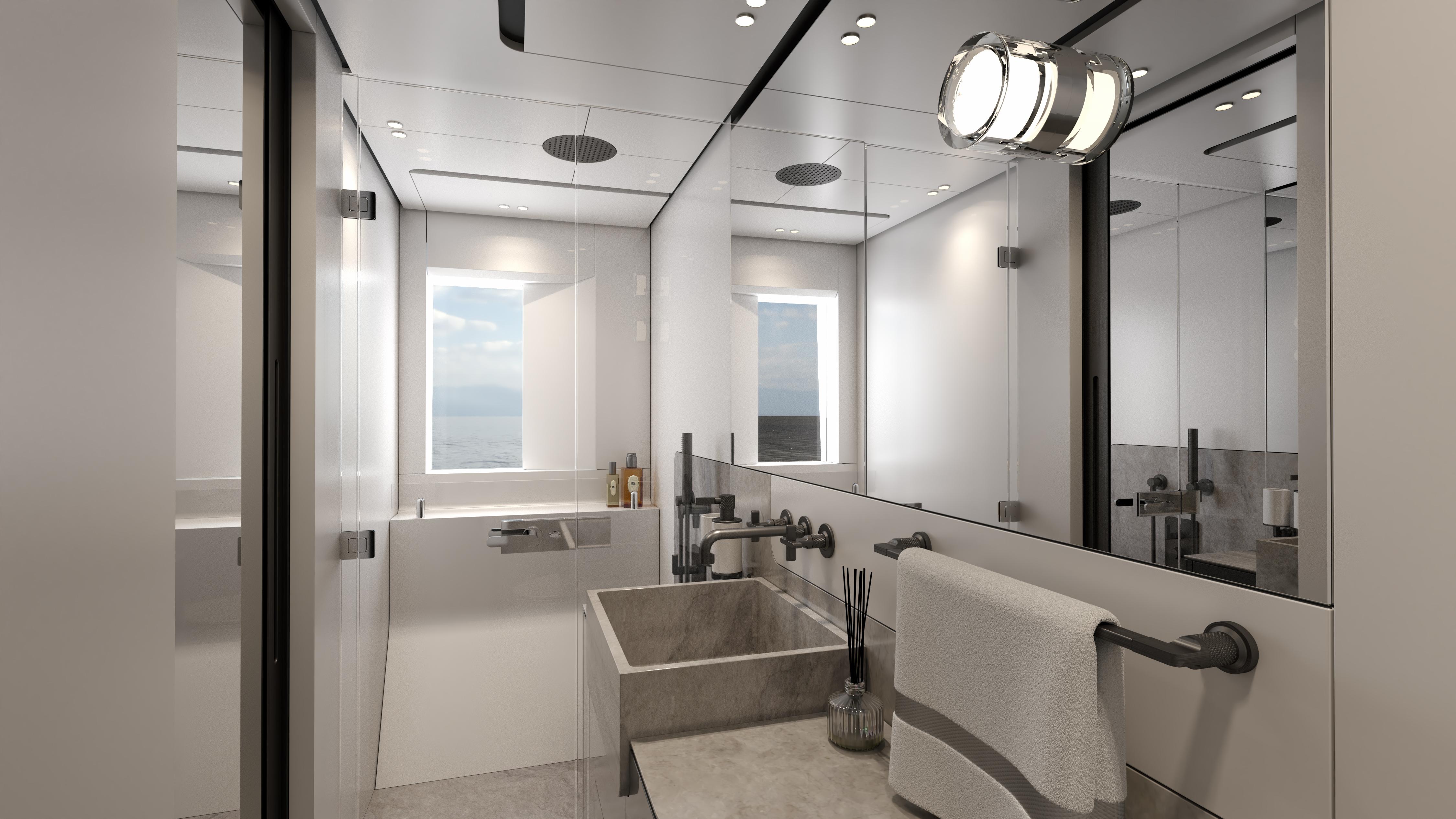 Aluna 87 Yacht Photos Pics Master Bathroom (x 2)