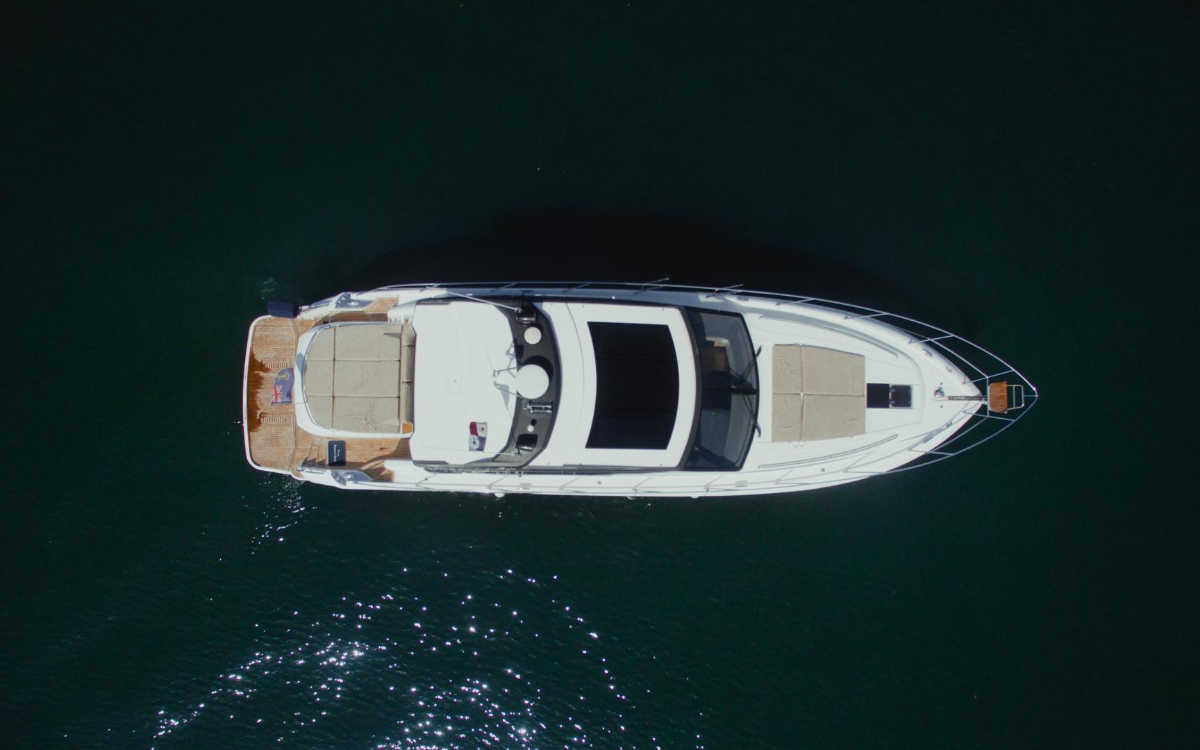 Princess 58 IL CAPO - Aerial Profile on water