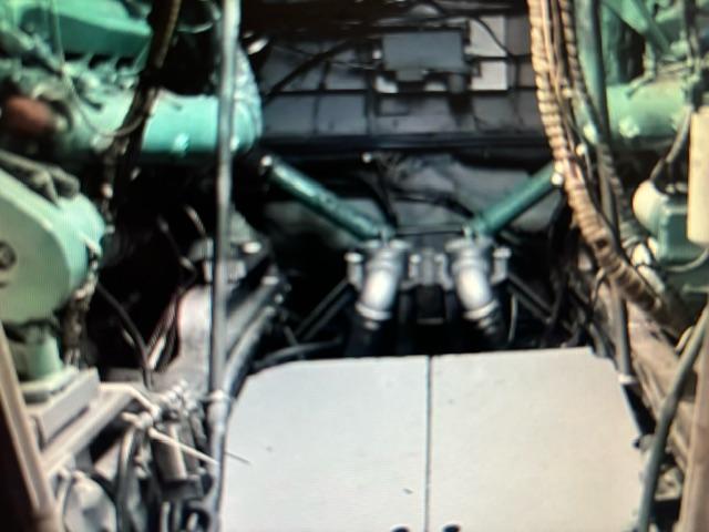 Bertram-58 Motor Yacht 1977-K Bear FL-US-Engine room of a 1977 Bertram 58 Motor Yacht, showcasing mechanical components.-9617651 | Thumbnail
