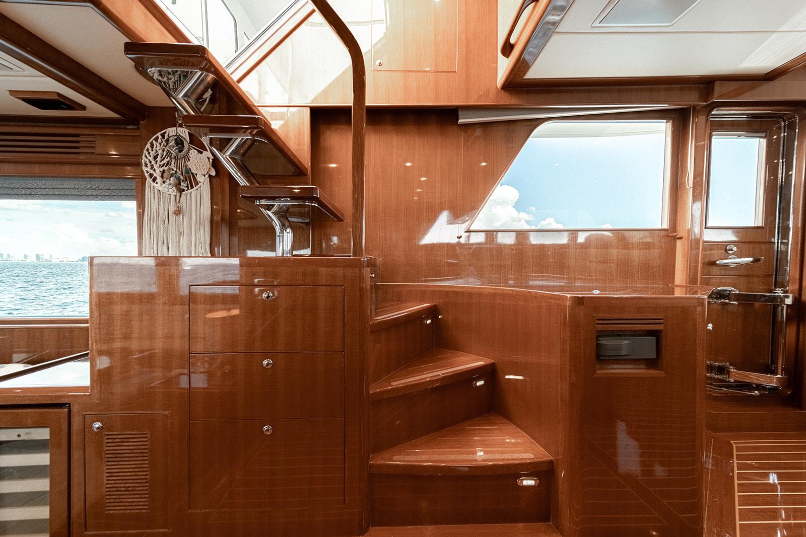 Steps to Flybridge Helm