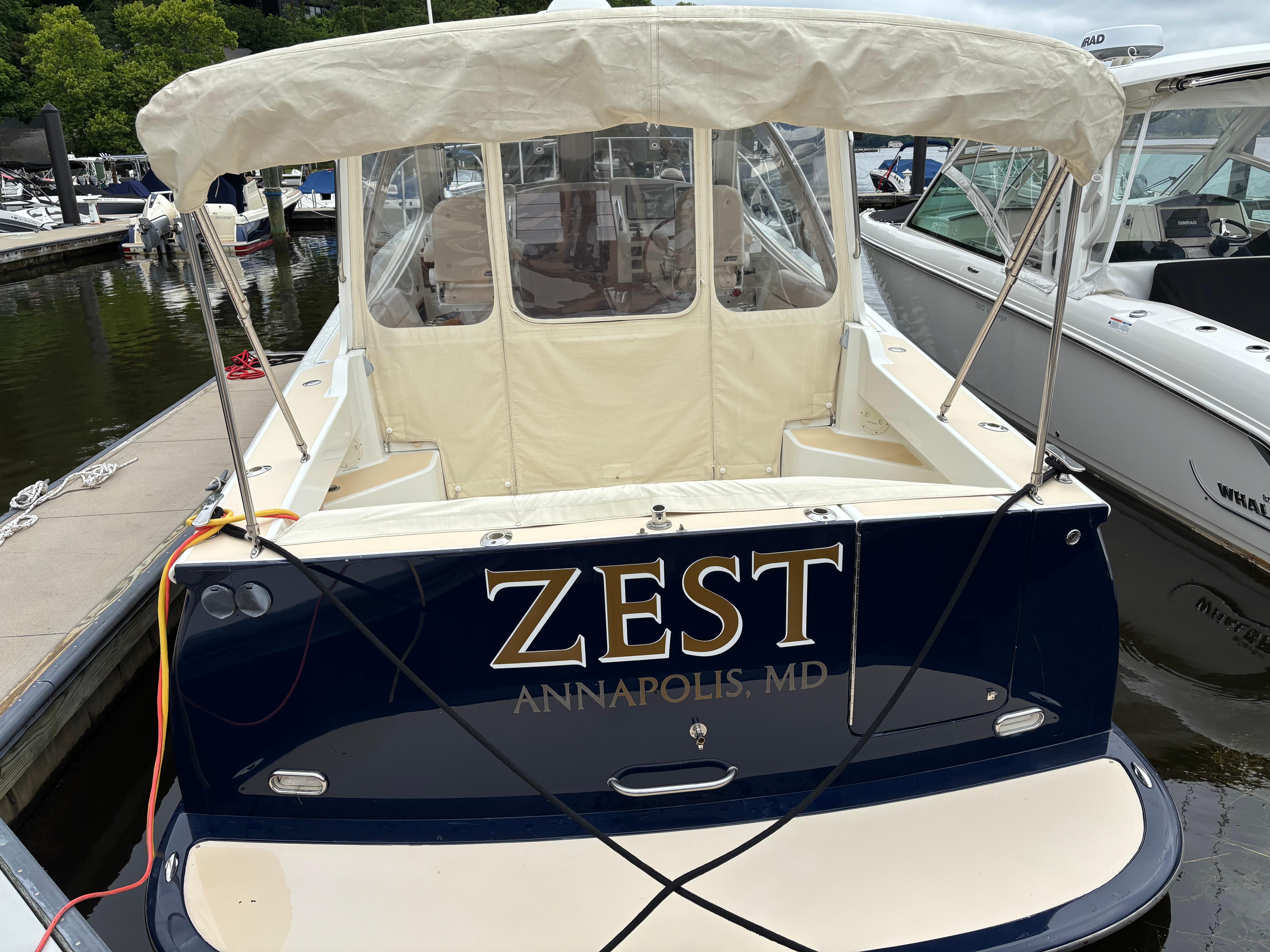 MJM-34z Express HT 2006-Zest MD-US-2006 MJM 34z Express HT boat named Zest docked in Annapolis, MD.-9817750 | Thumbnail