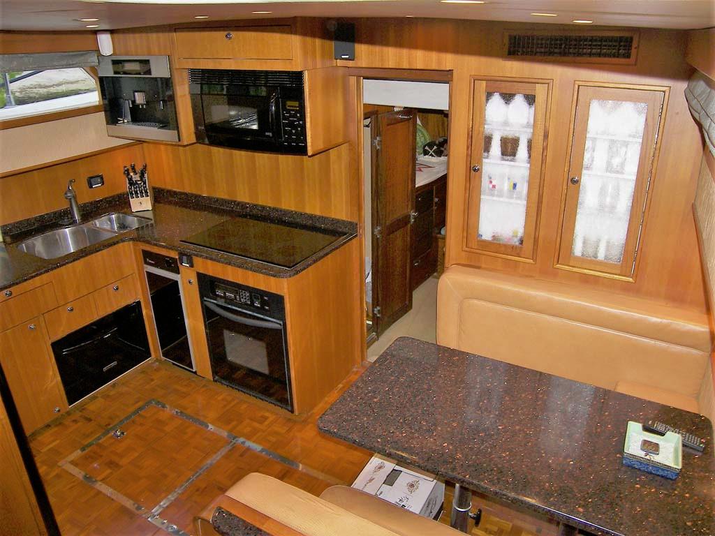 Galley and Dinette from Above