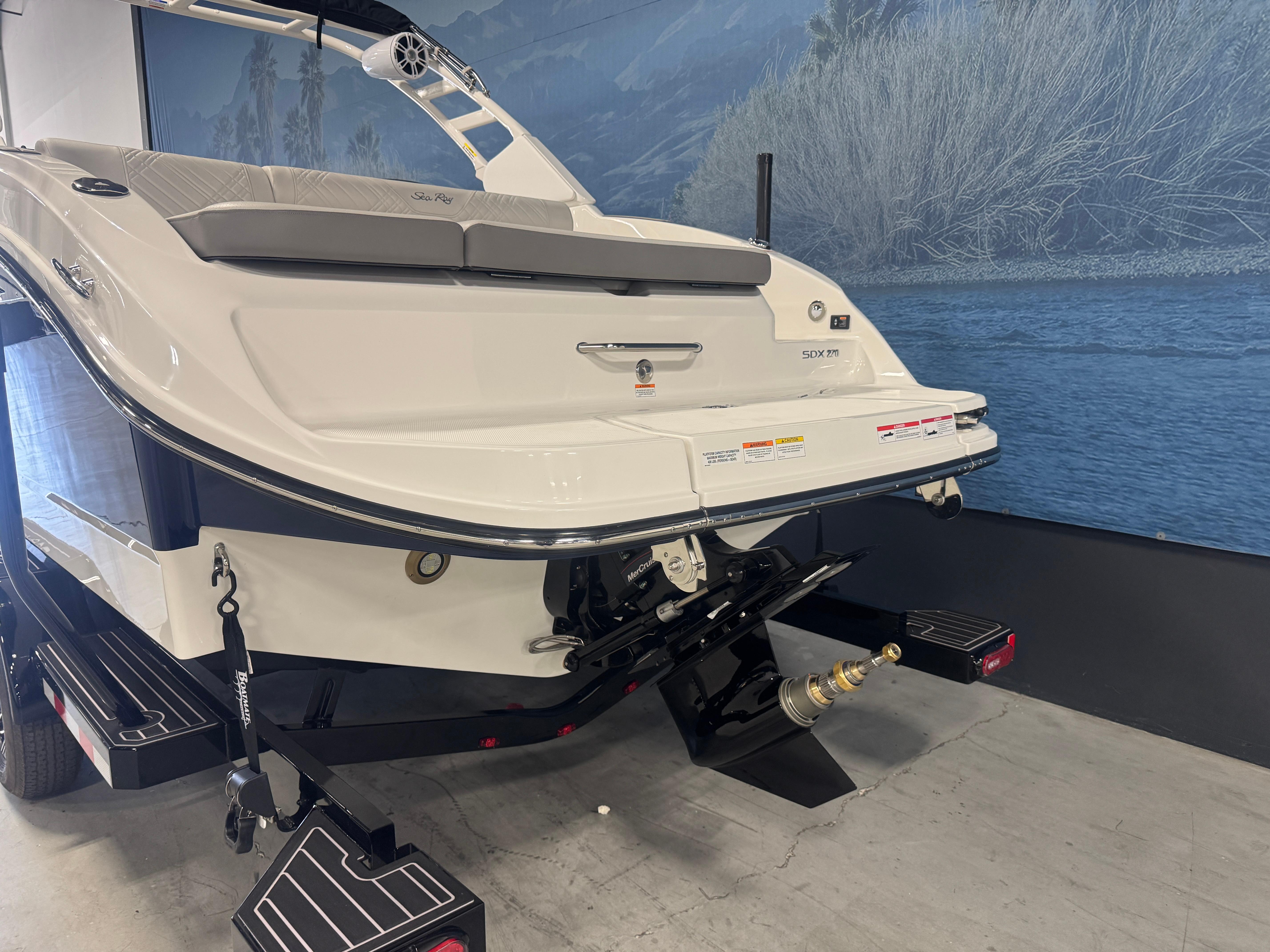 2026 Sea Ray SDX 270 #S1221F inventory image at Sun Country Marine Group, Irvine