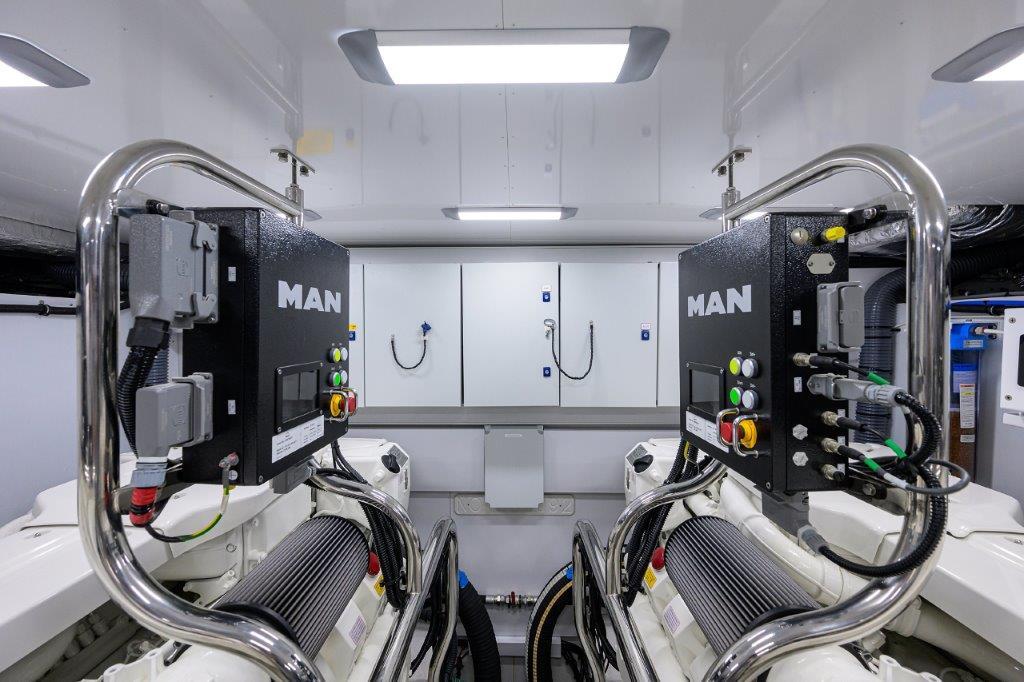 Princess 78 Engine Room