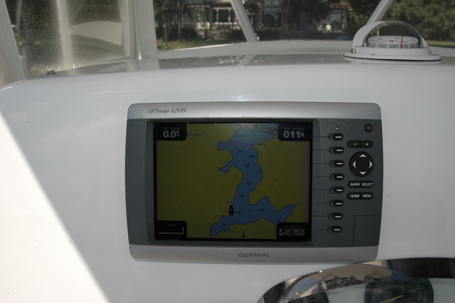 Garmin GPSmap 4208 on 2013 Composite Yacht 26, displaying nautical chart.
