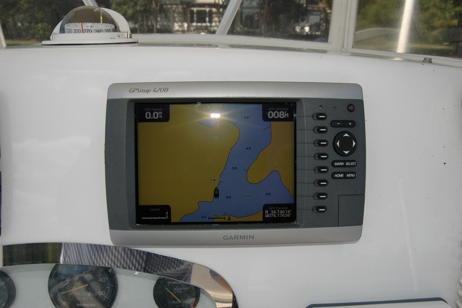 Garmin GPSmap 4208 on 2013 Composite Yacht 26, displaying nautical chart.