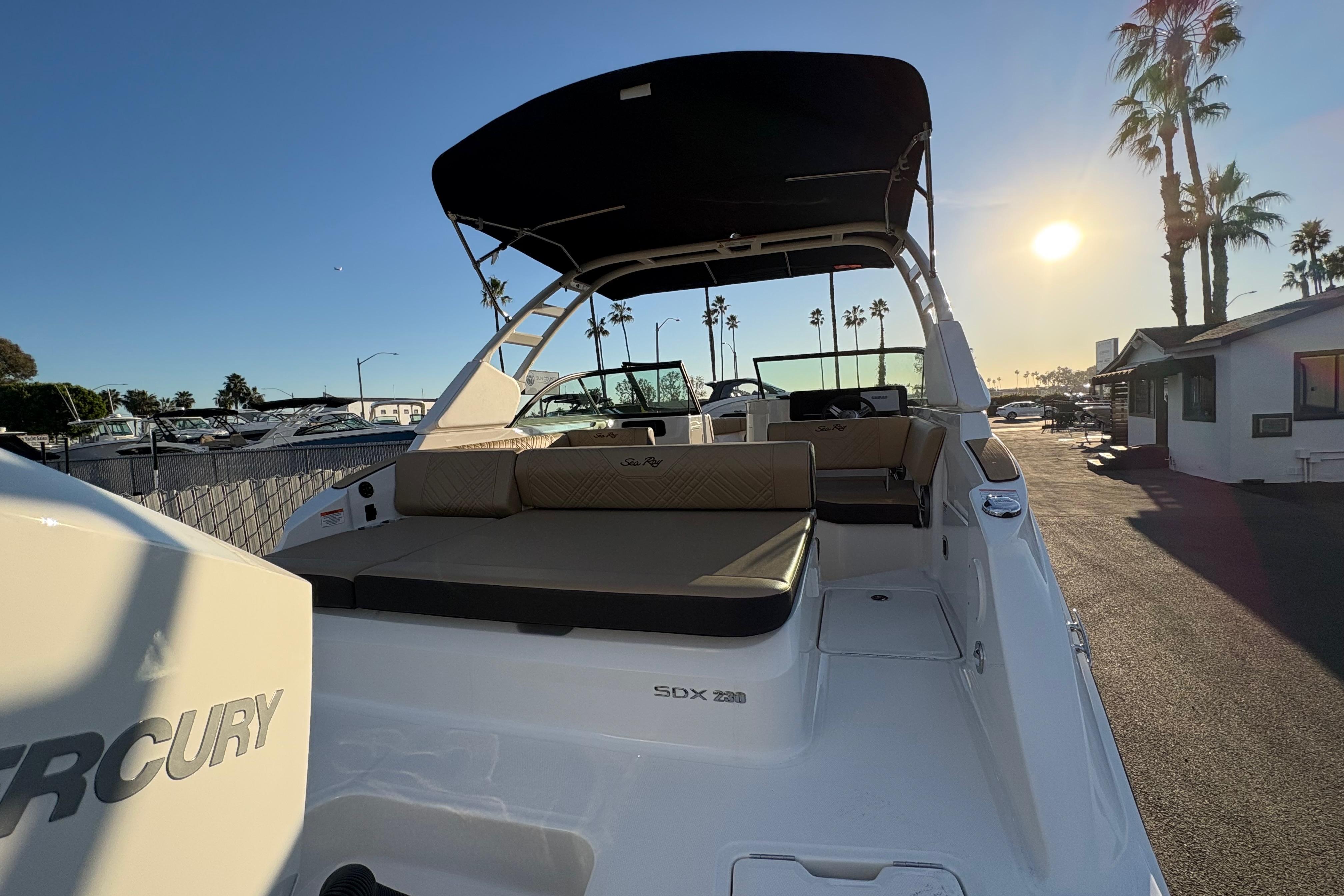 2026 Sea Ray SDX 230 Outboard #S1387H inventory image at Sun Country Marine Group, Newport Beach