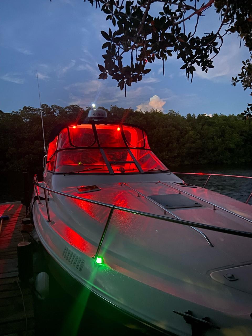 Sea Ray 31 - LED lighting on Bow