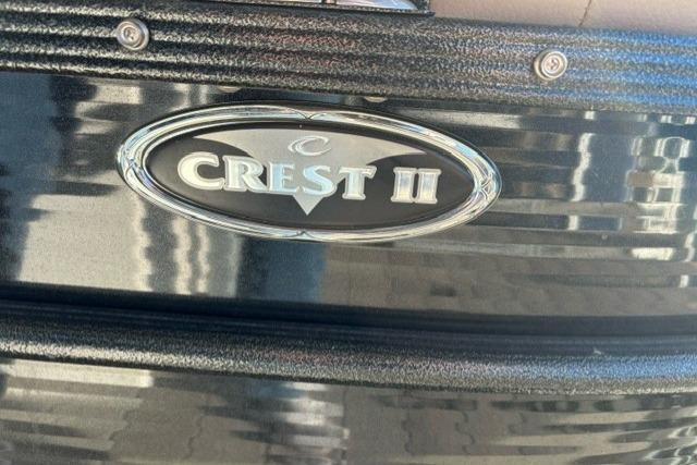 2019 Crest 220 CREST II logo on a sleek black surface.