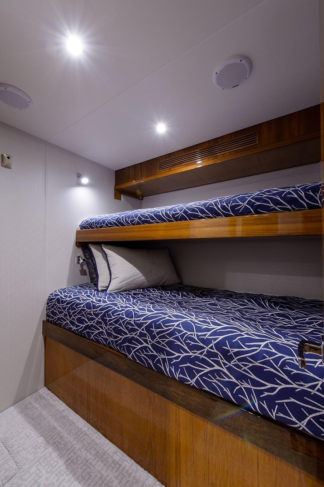 Port Stateroom with bunk lowered