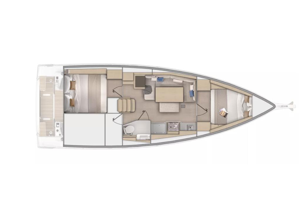 2025 Beneteau Oceanis 37.1 #TBSS042F-LLC inventory image at Sun Country Marine Group, San Diego Harbor Island