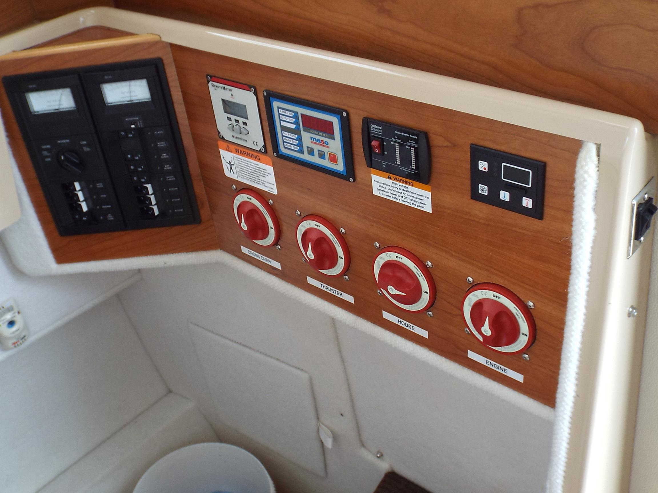 Electric panel and battery switches