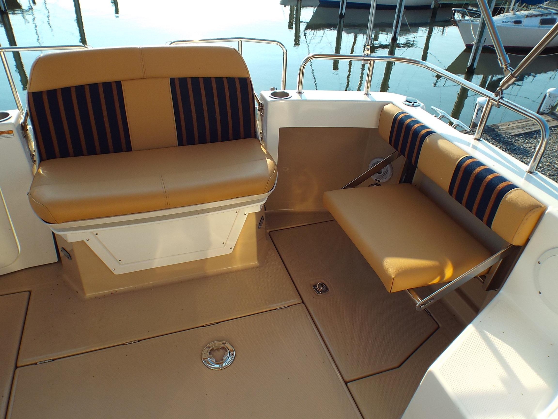 Port aft seat and mid seat looking forward