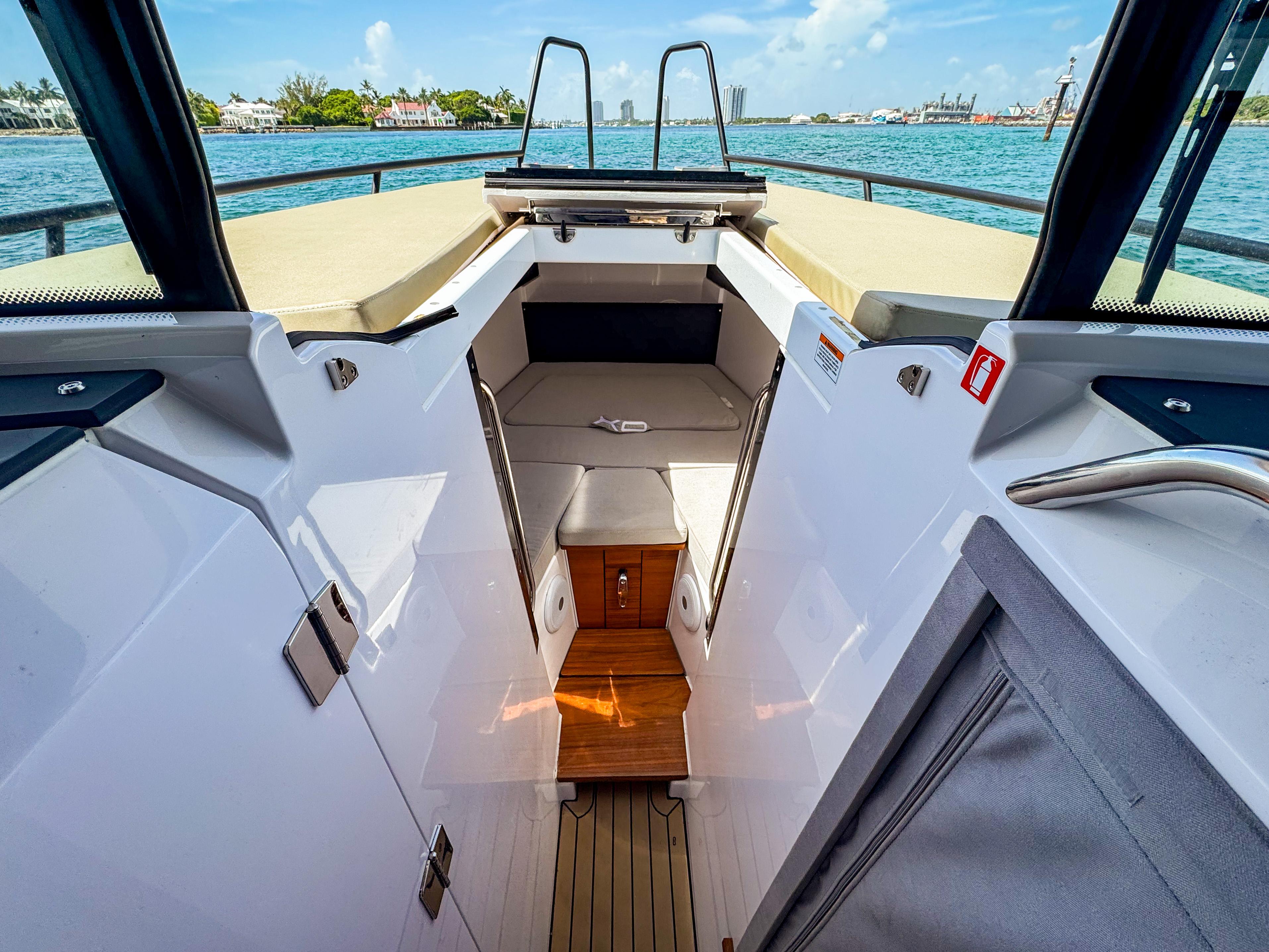 XO Boats-XO Boats EXPLR 10S Plus 2024 -FL-US-2024 XO Boats EXPLR 10S Plus interior with seating and water view.-9818089 | Thumbnail
