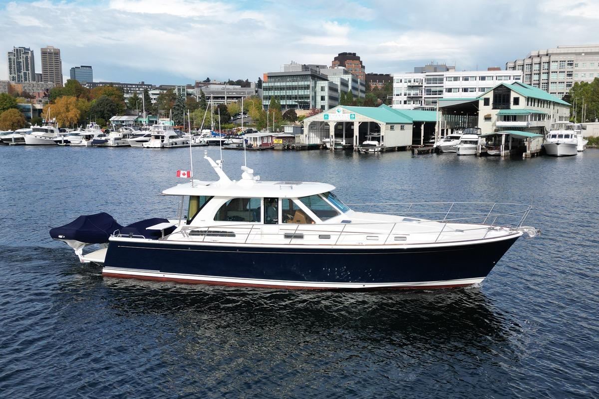 2020 Sabre 45 Salon Express #TBBA45041 inventory image at Sun Country Yachts, South Lake Union (Seattle)
