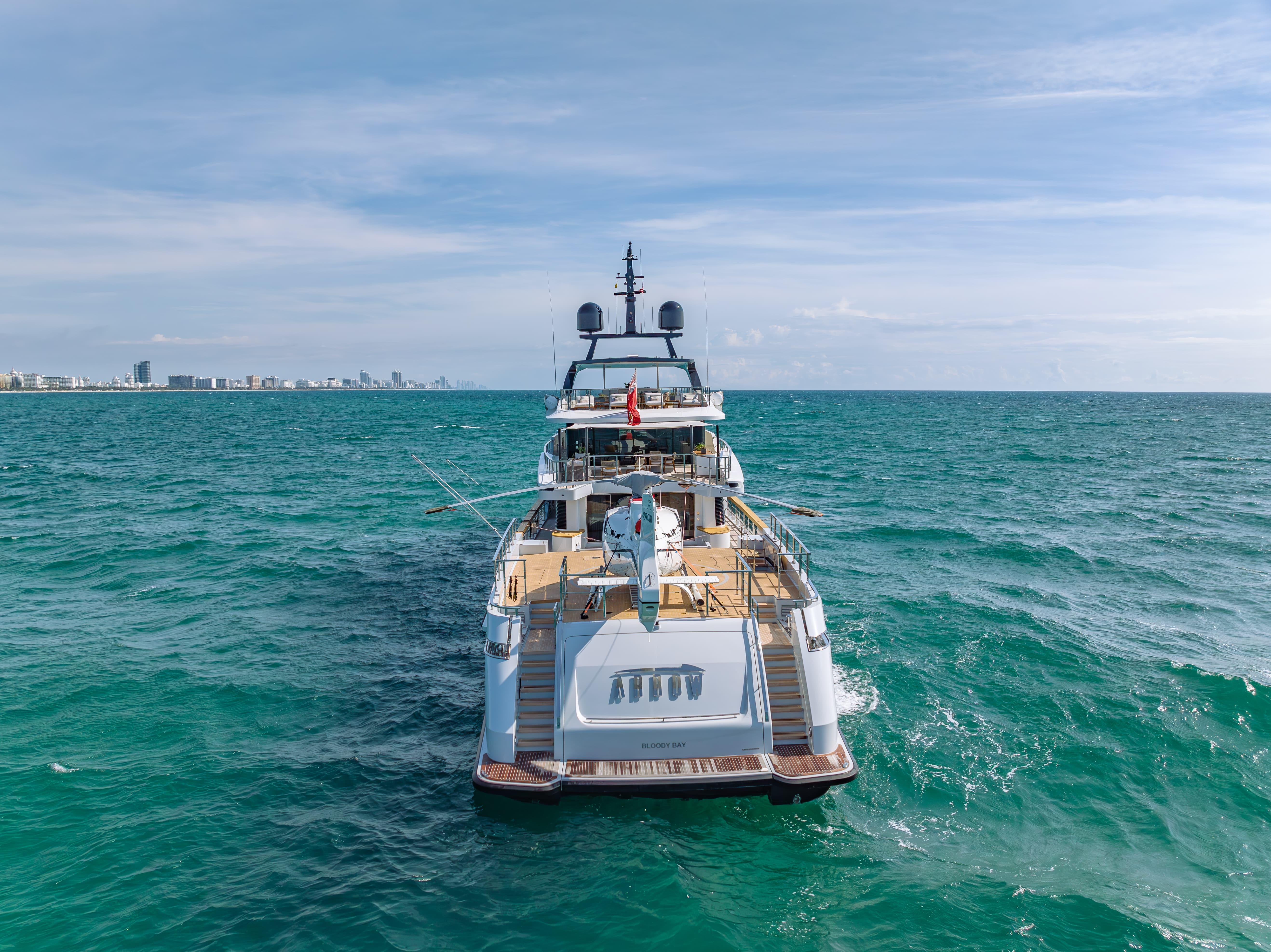 Sanlorenzo 154 ARROW - Stern profile