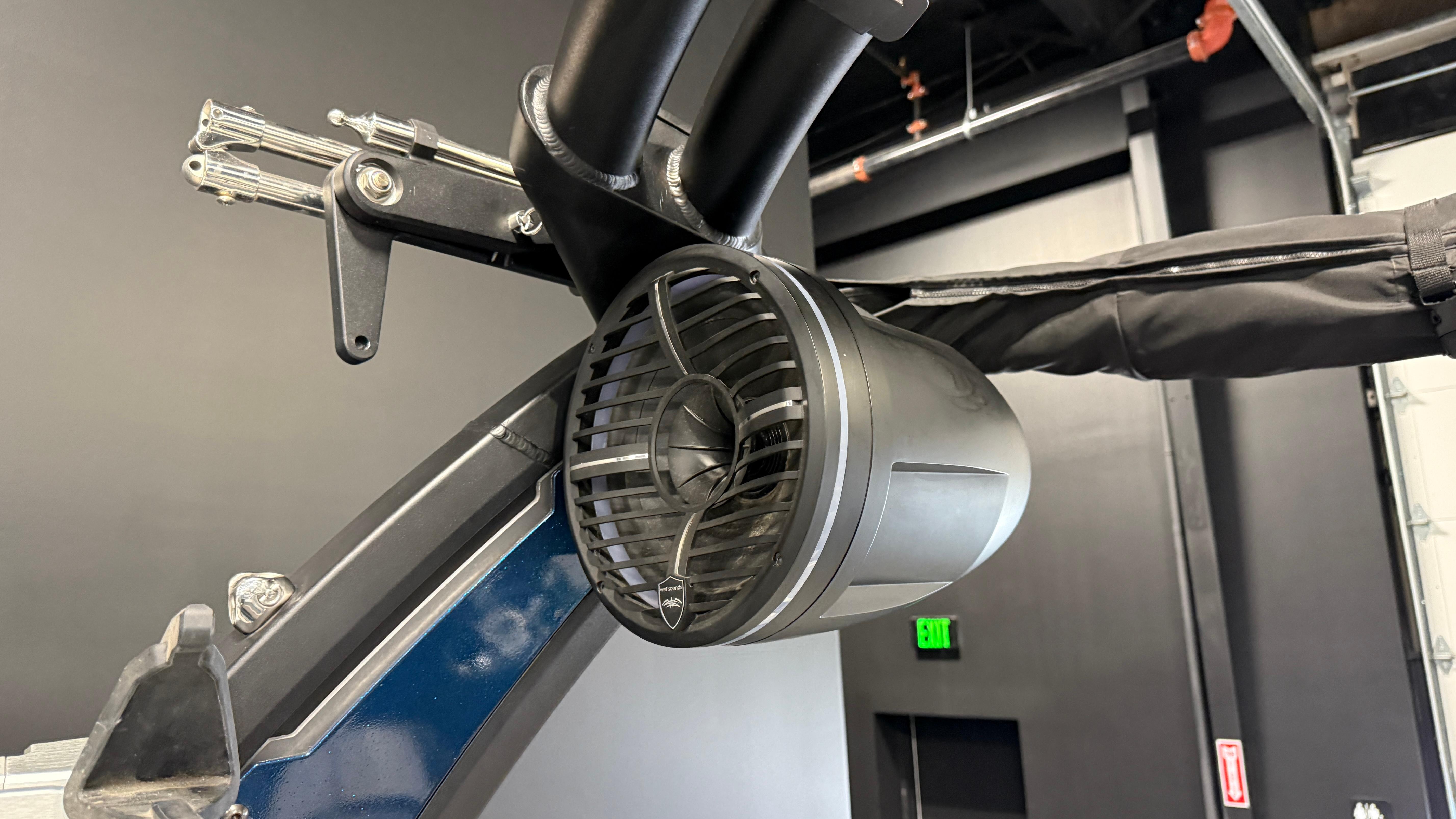 2022 Tigé 23ZX boat speaker system in a sleek, modern design.