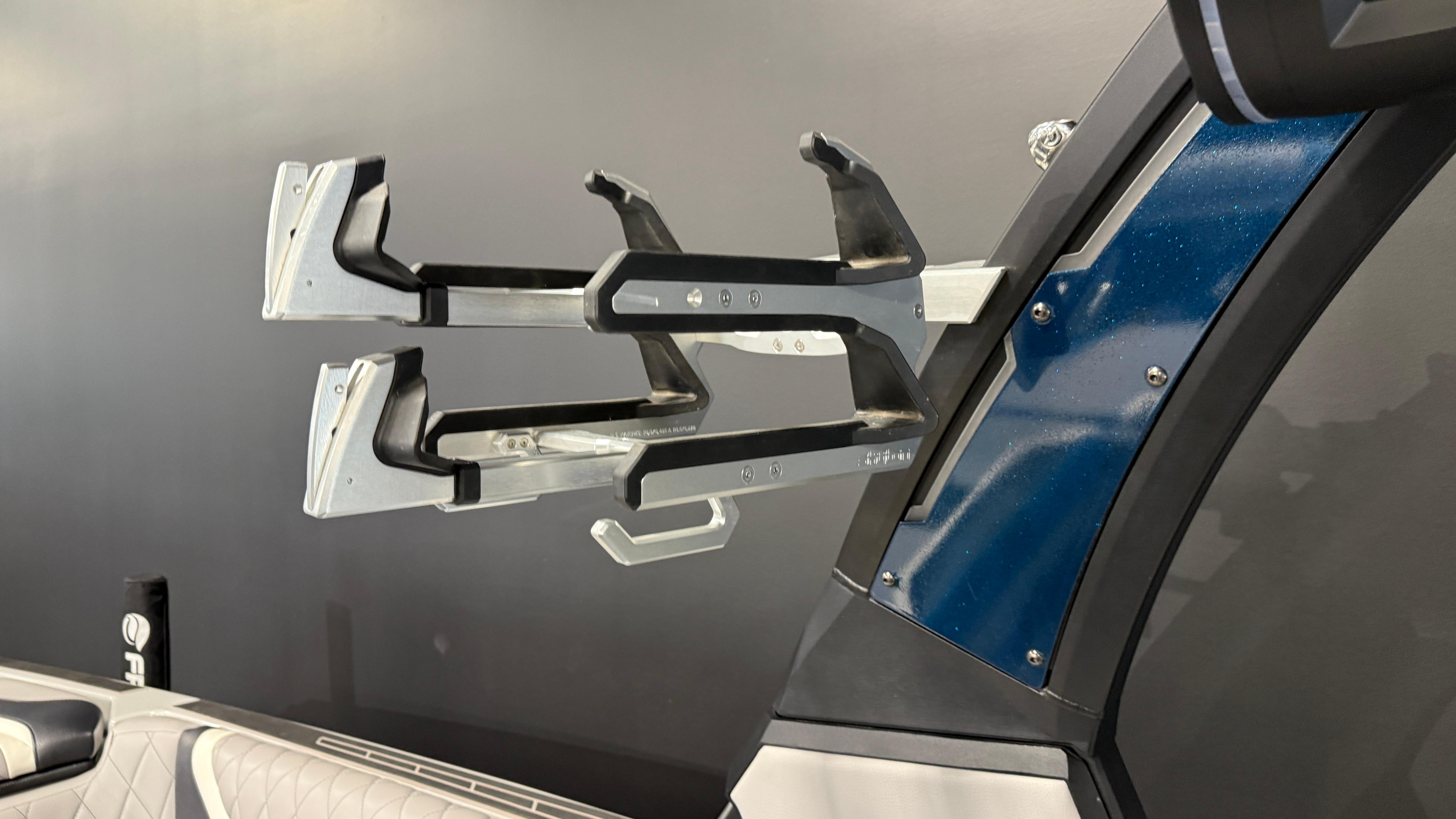 2022 Tigé 23ZX boat with sleek wakeboard rack design.