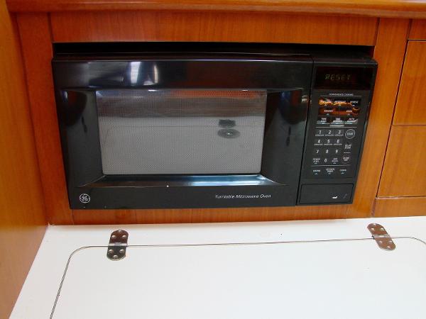 Microwave in Beneteau 331 yacht, year 2001.
