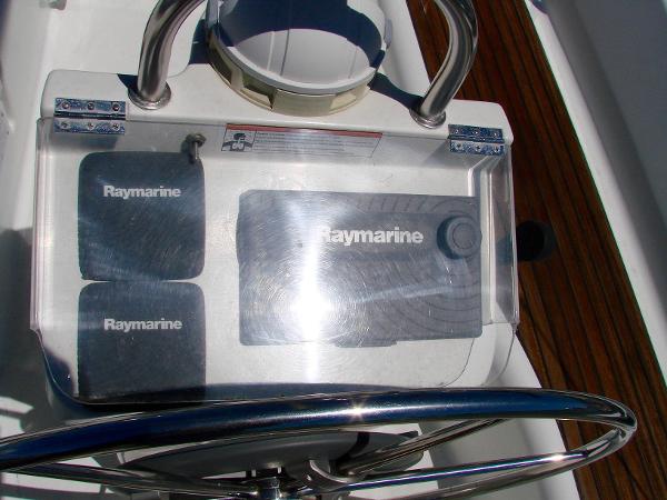 Raymarine controls on Beneteau 331, year 2001.