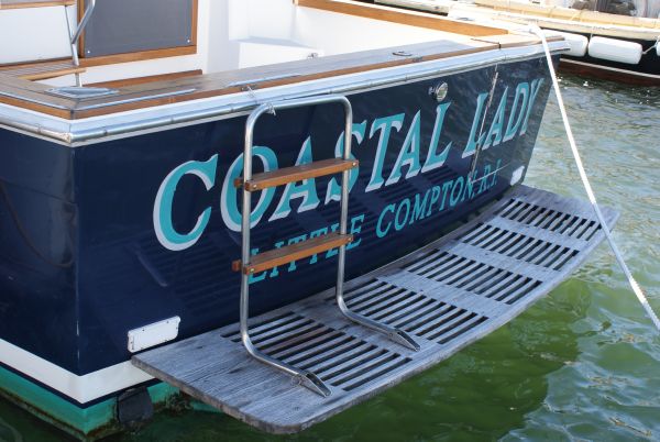 33 Cape Dory FB Transom & Swim platform