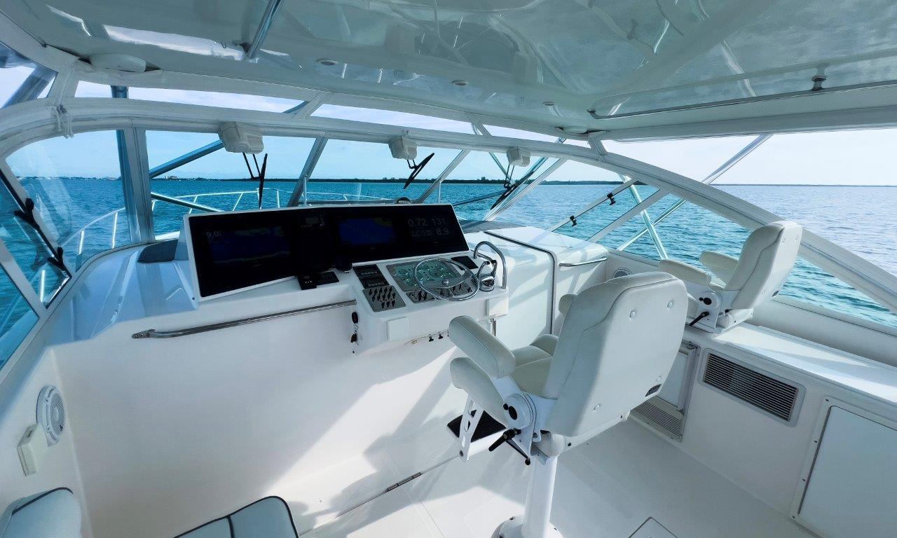 Cabo 40 Fishstix - Helm Deck, Seating and Electronics