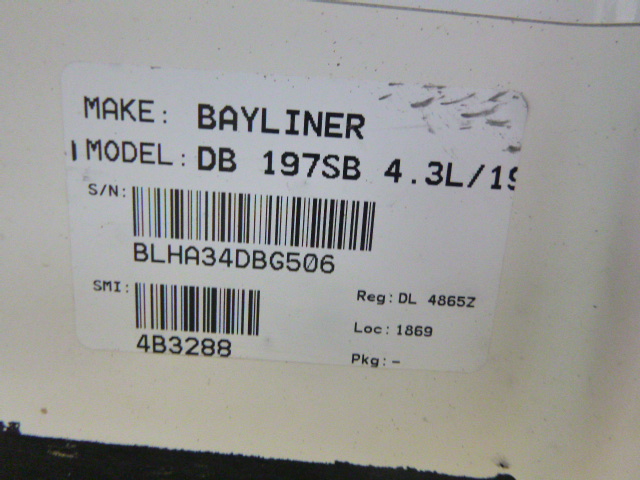 2006 Bayliner boat for sale, model of the boat is 197SD & Image # 5 of 5