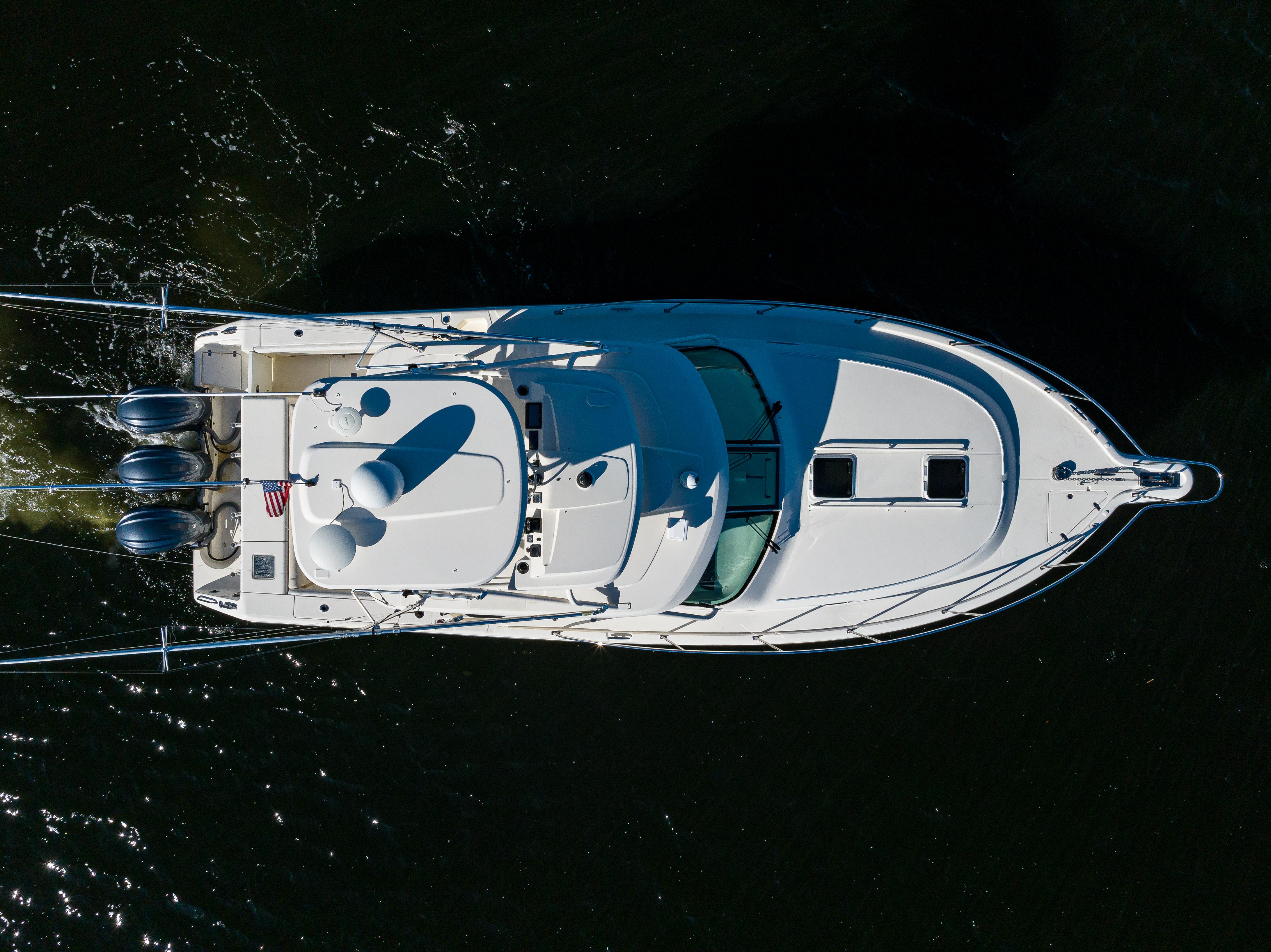 Pursuit 38 Nauti Buoy II - Exterior aerial drone photo