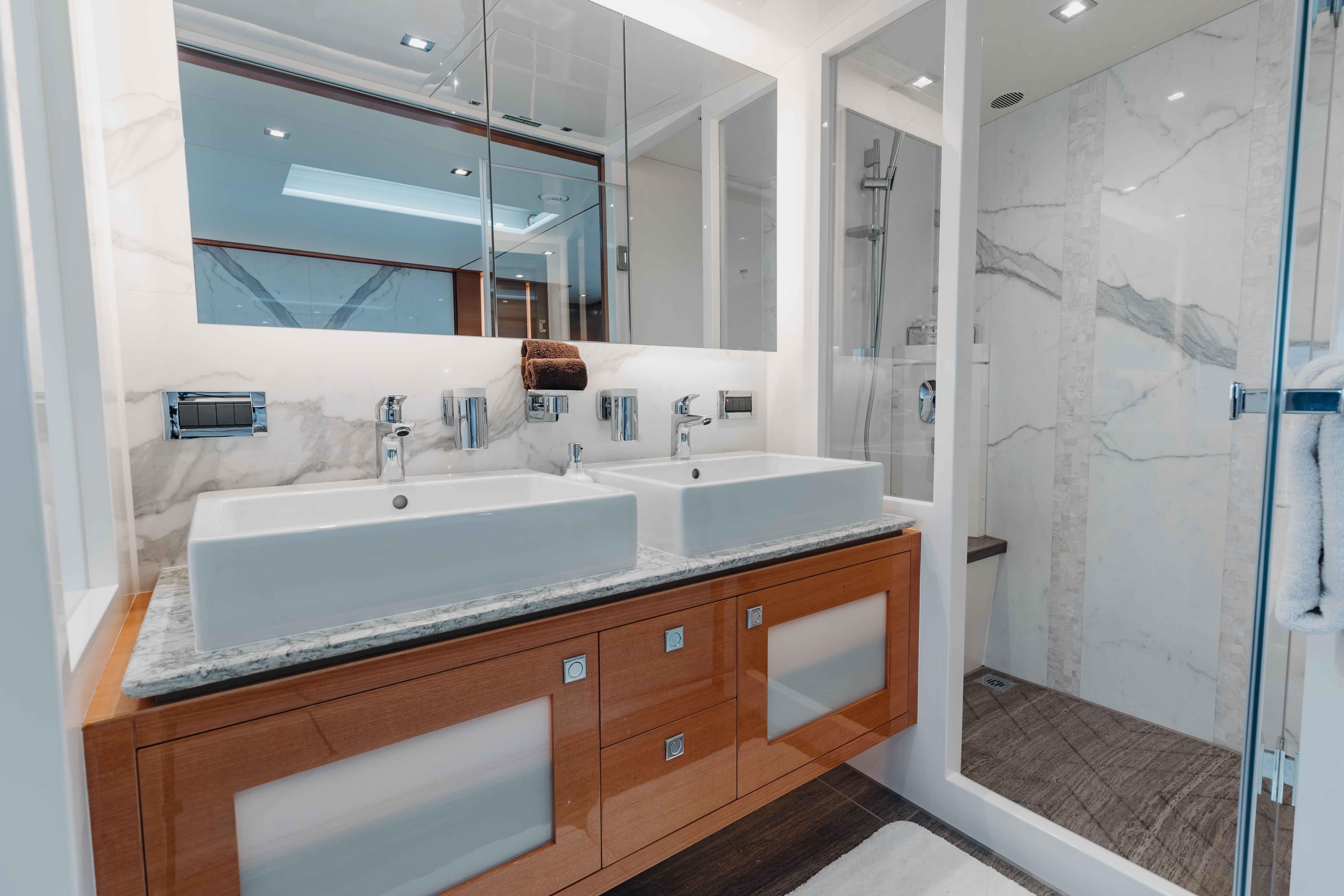 Master Stateroom Vanity and Shower
