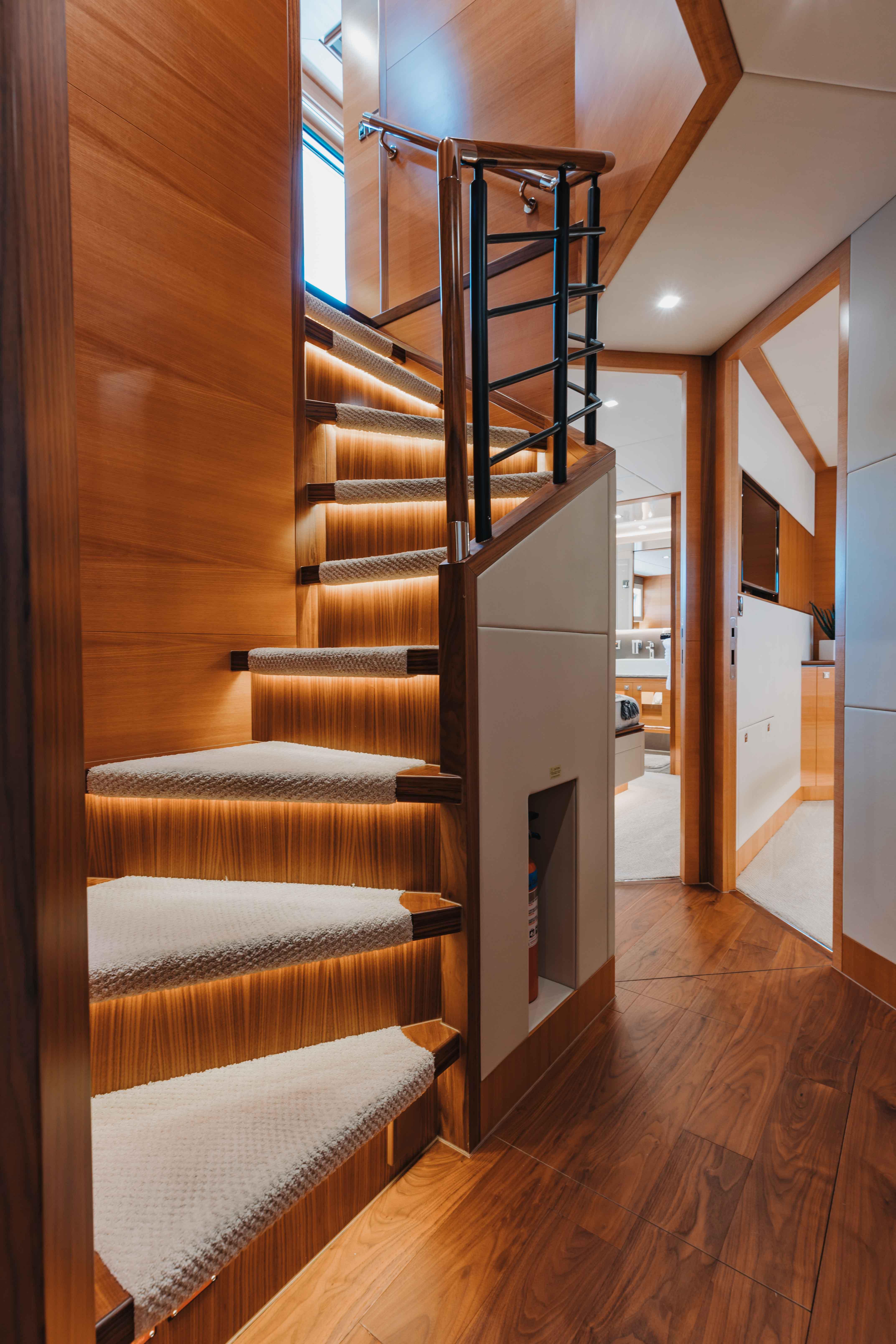 Stairwell to Lower Guest Accomodations