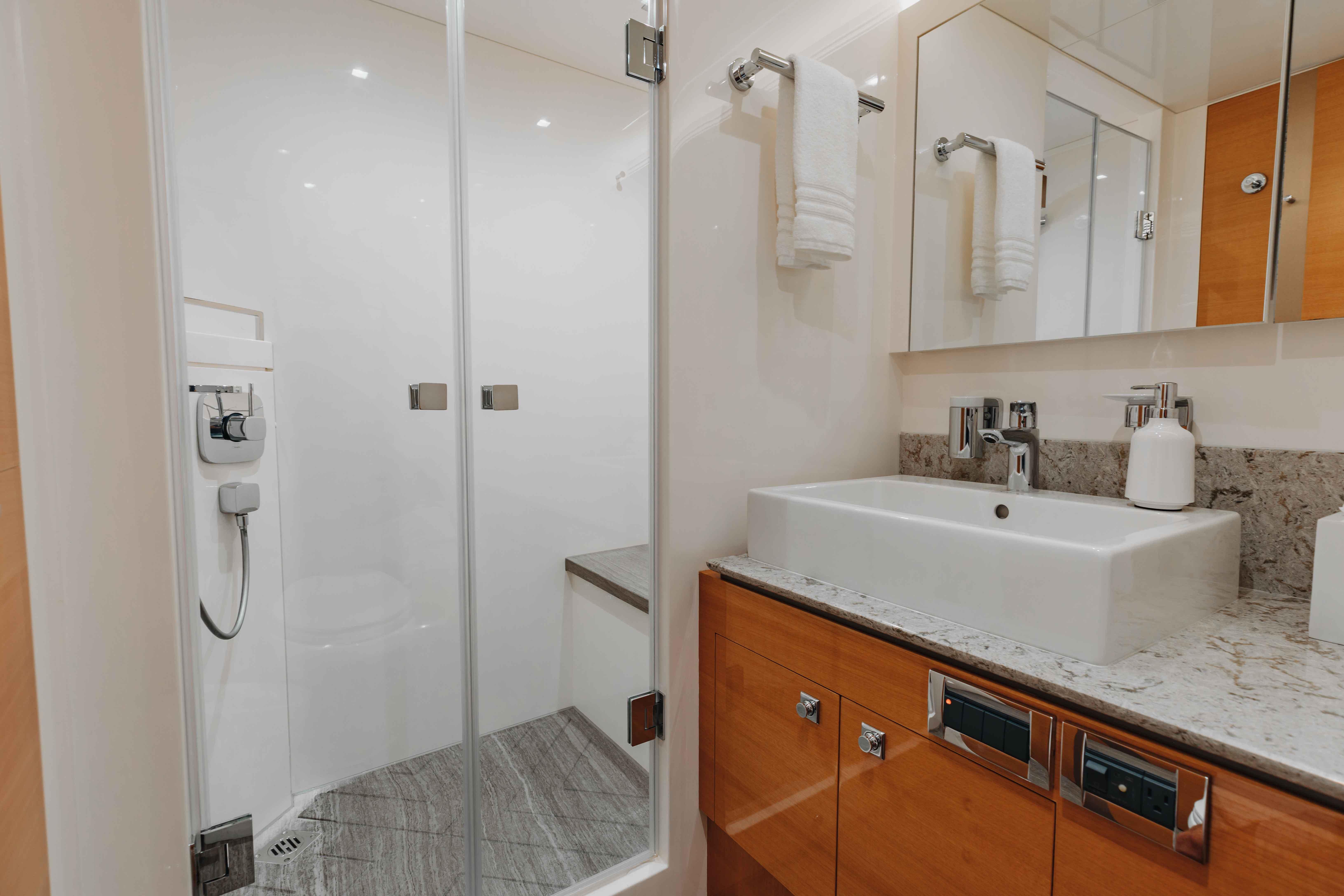 VIP Forward Stateroom Vanity and Shower