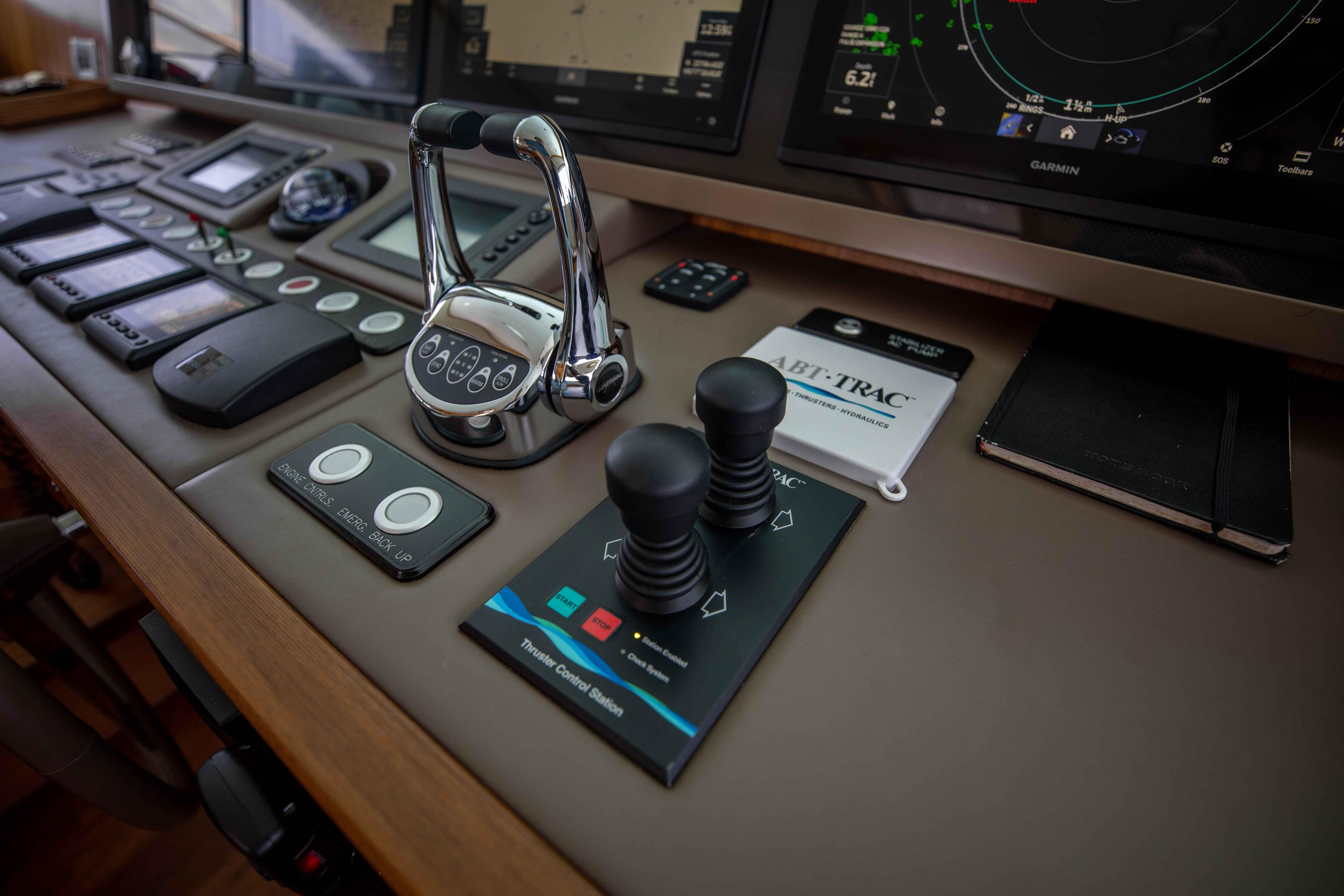 Pilothouse Helm Console and Electronics