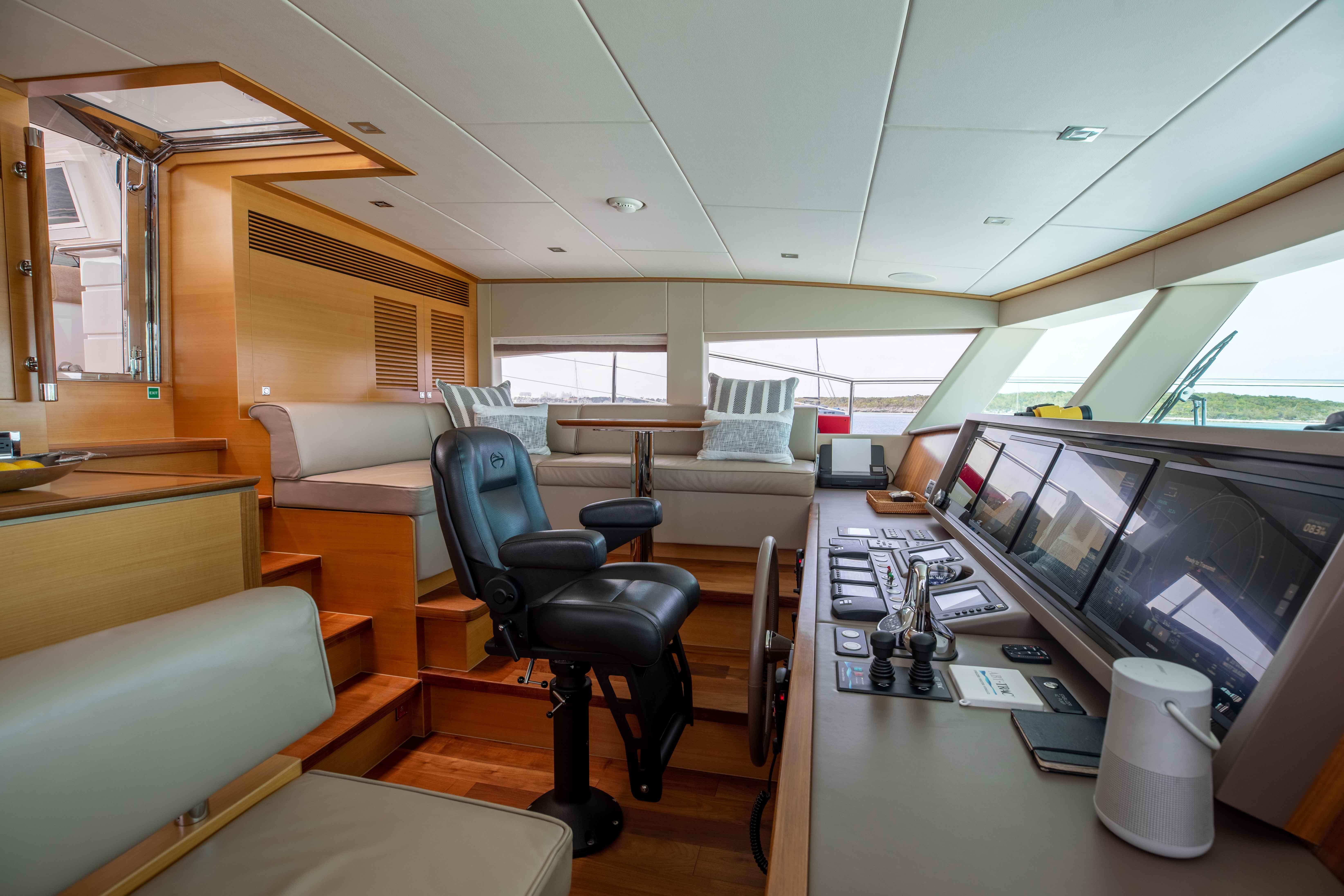 Pilothouse 4 Steps Down From Boat Deck