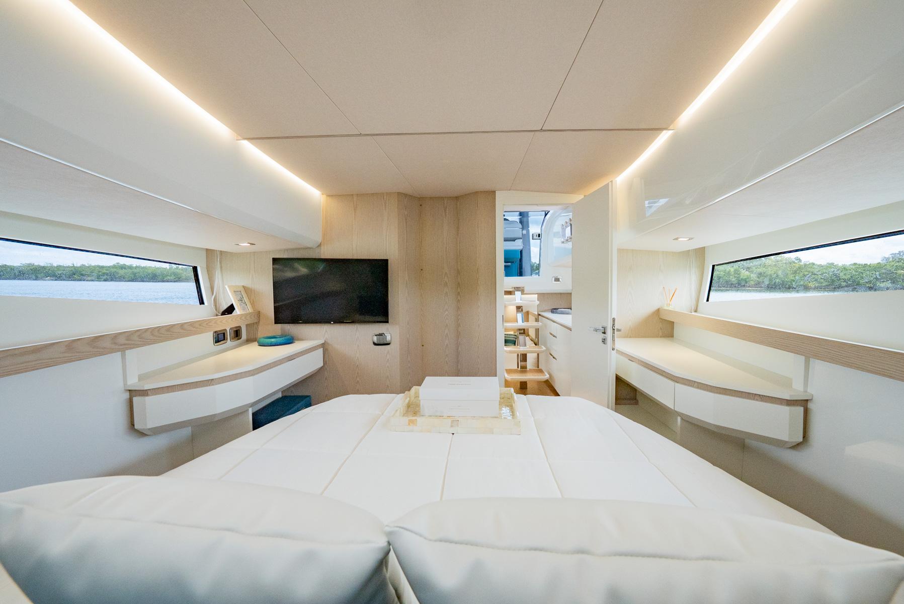 Fiart-39 Seawalker 2024-STRADE BLU FL-US-Luxurious interior of 2024 Fiart 39 Seawalker yacht with modern design and natural lighting.-9758537 | Thumbnail