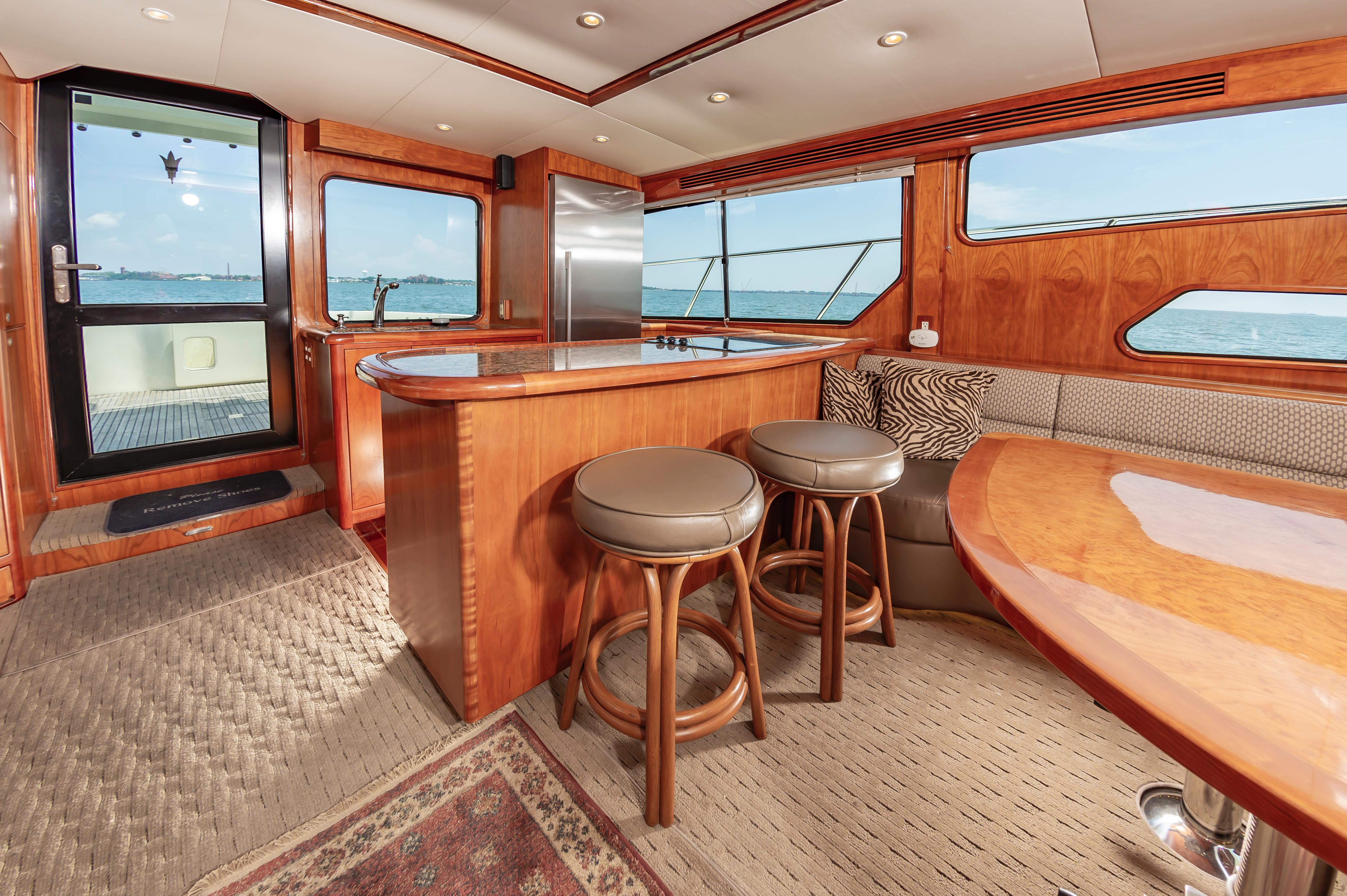 2016 Mikelson 50' S/F, Galley Counter and stools