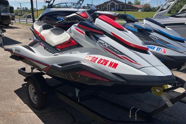 2020 Yamaha WaveRunner FX Cruiser HO on trailer, parked outdoors.